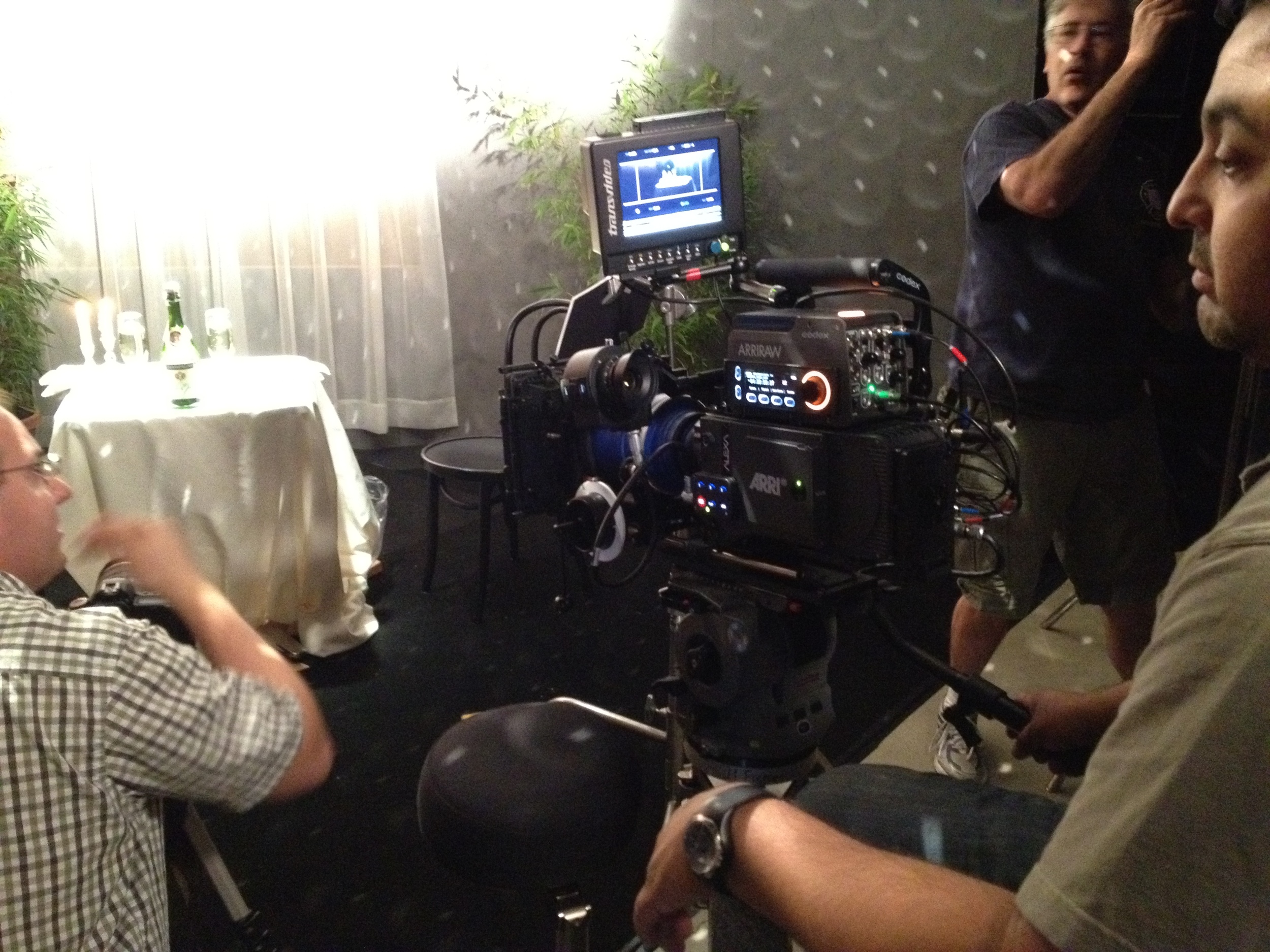 Shooting with Dolby Labs at the Arri stage