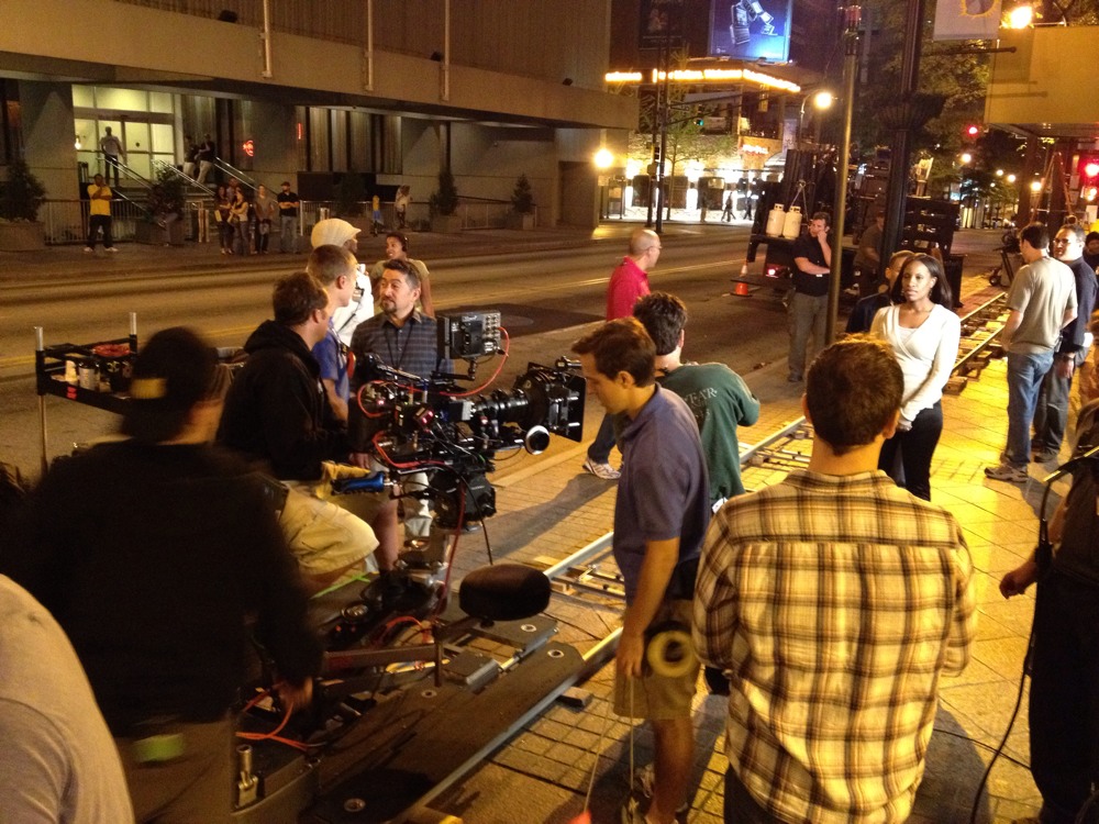 On the set of 'Single Ladies'