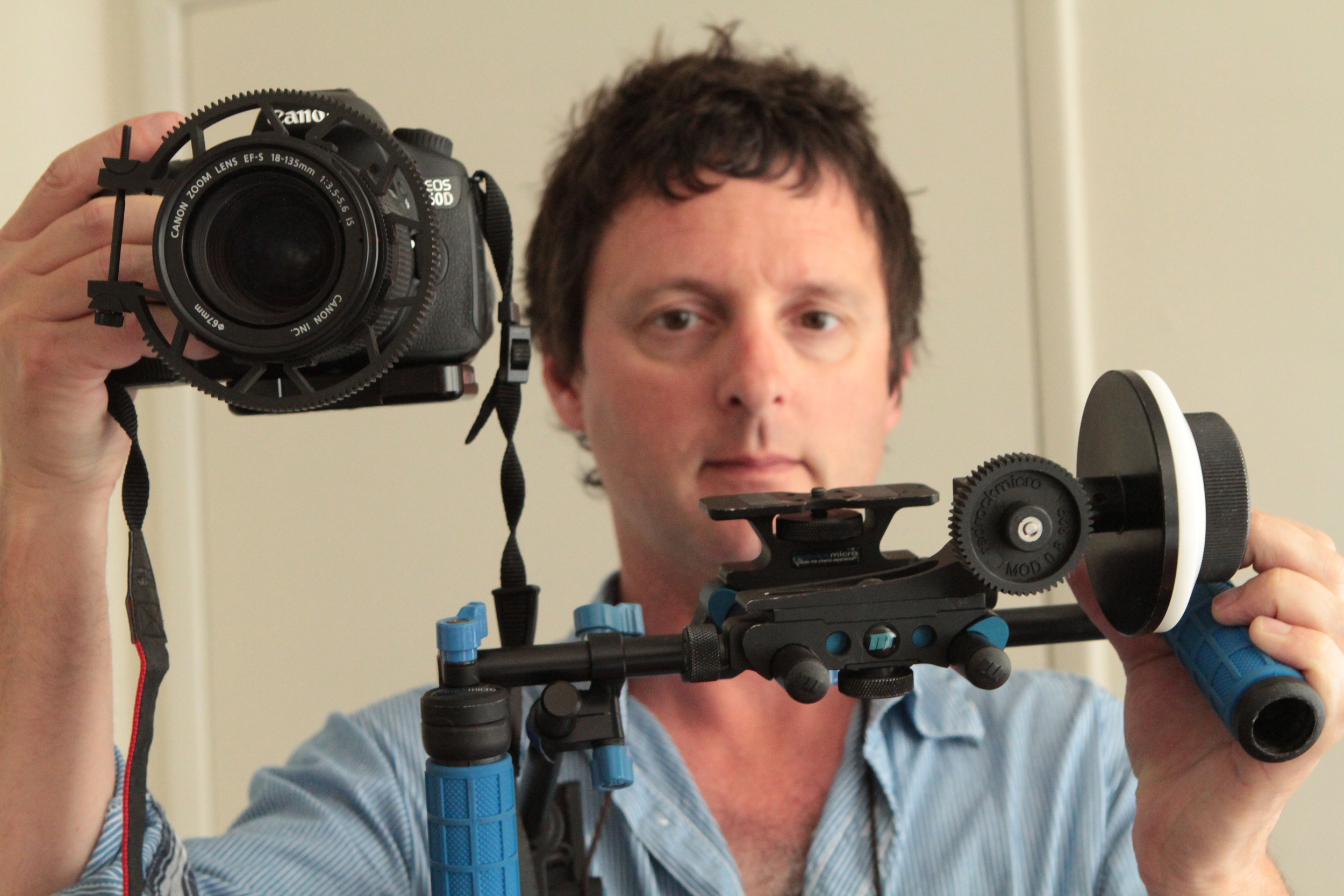 Zacuto mount on a RedRock handheld rig