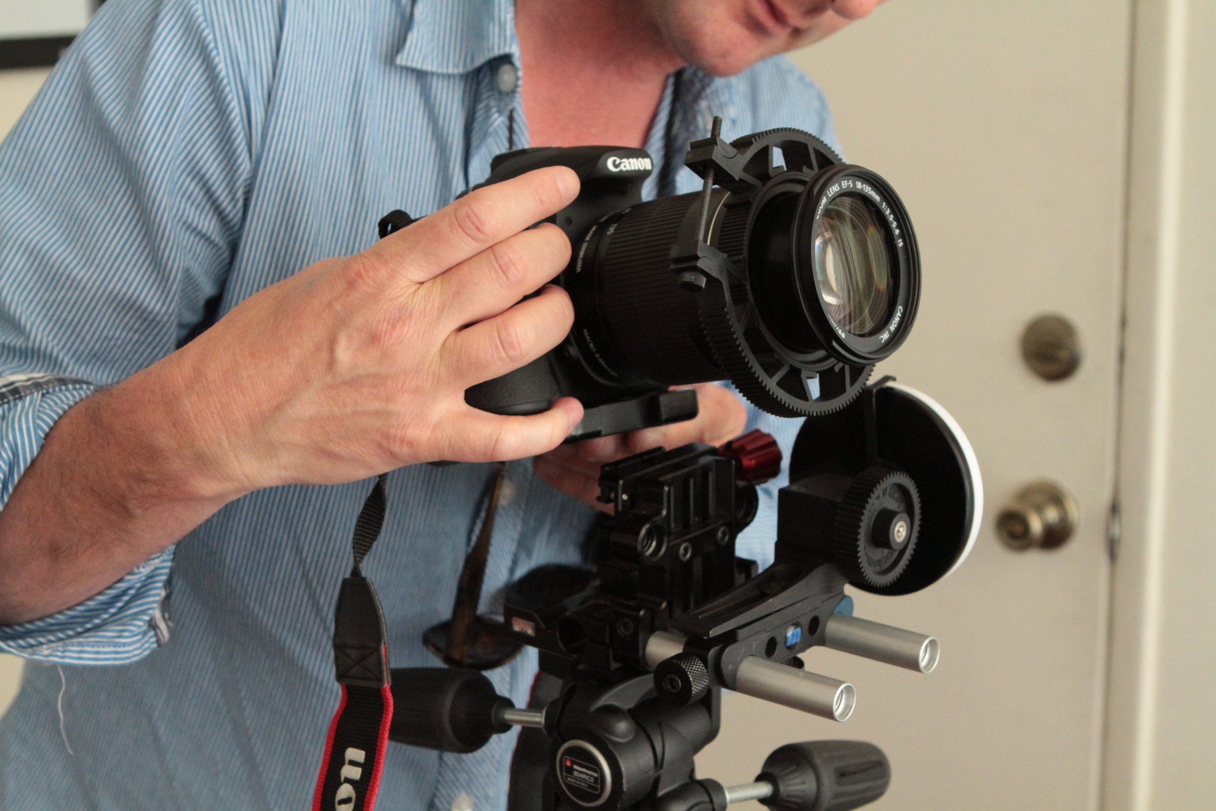Zacuto mount on a RedRock handheld rig