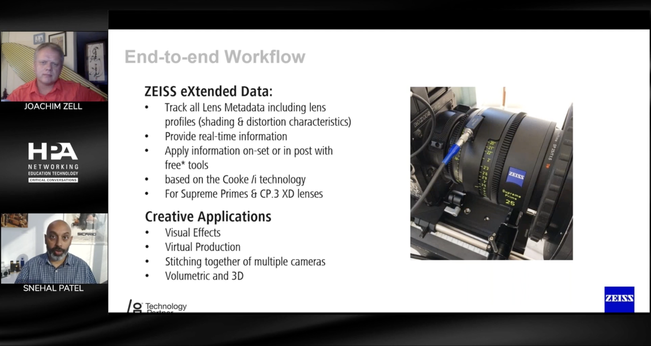 HPA NET Critical Conversations HPA Engineering Excellence Awards Snehal Patel ZEISS Clip B