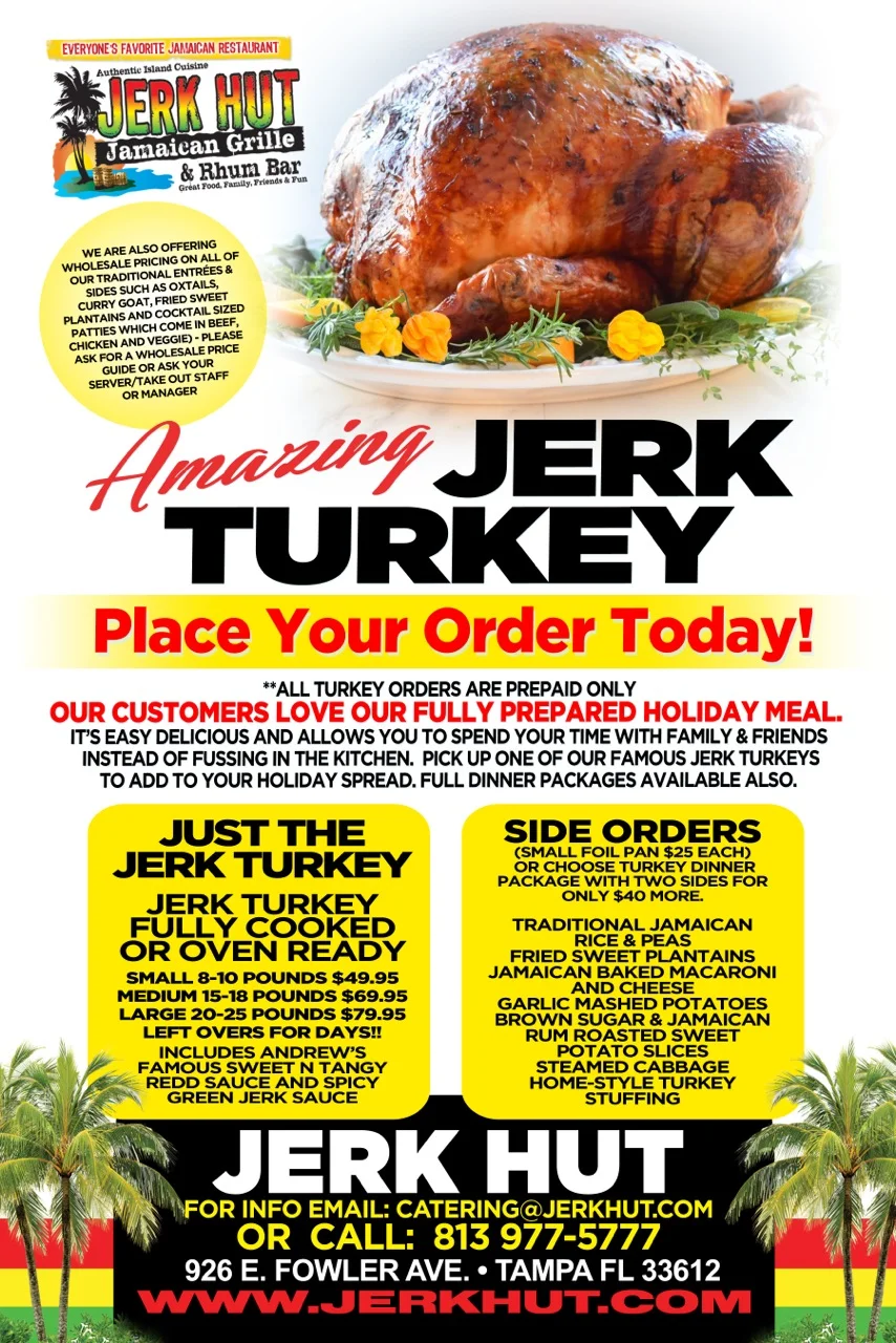 Order your Jerk Turkeys Now!