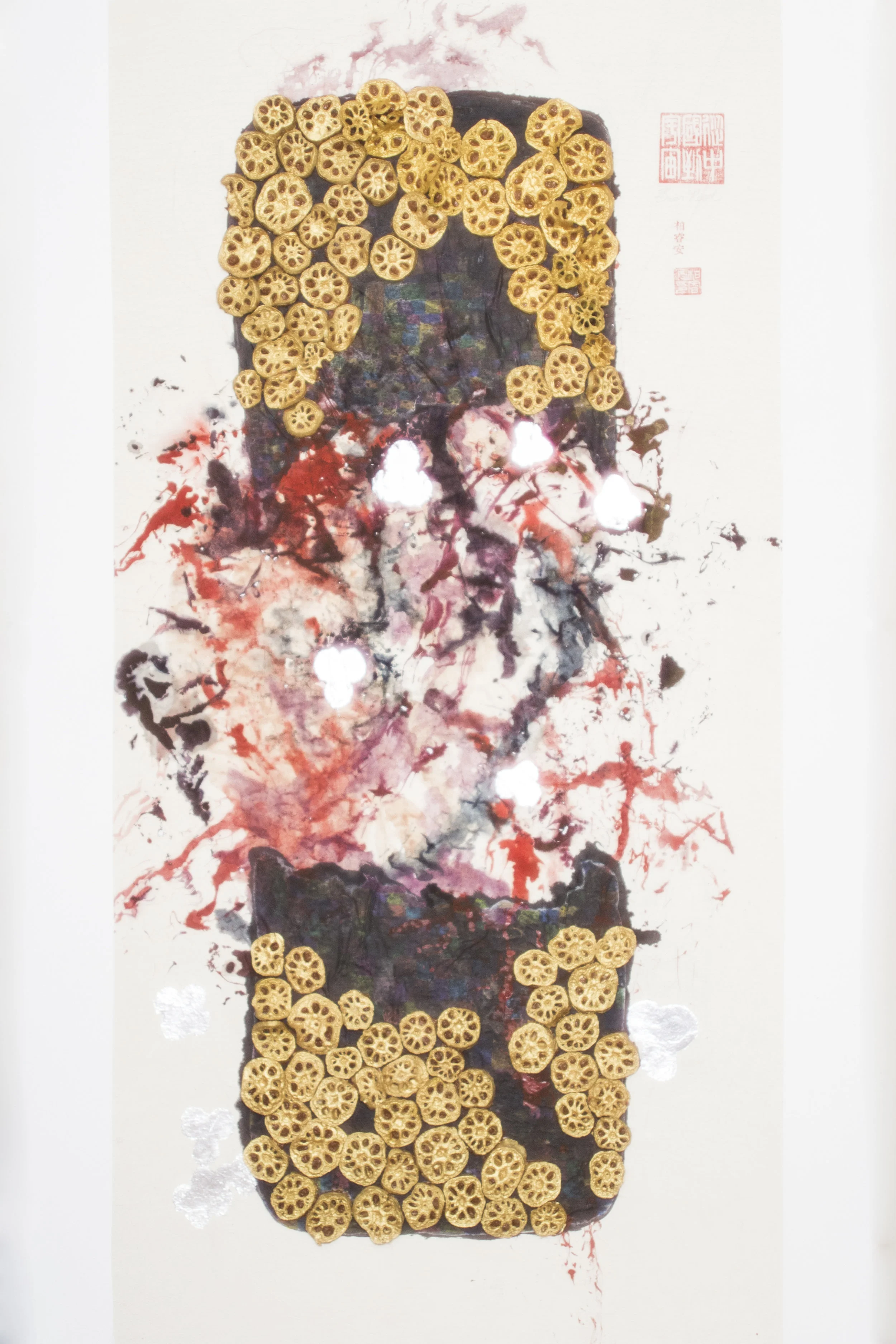Golden_Lotus-Lobster_firework_150x85cm_mixed_media_2014.jpg