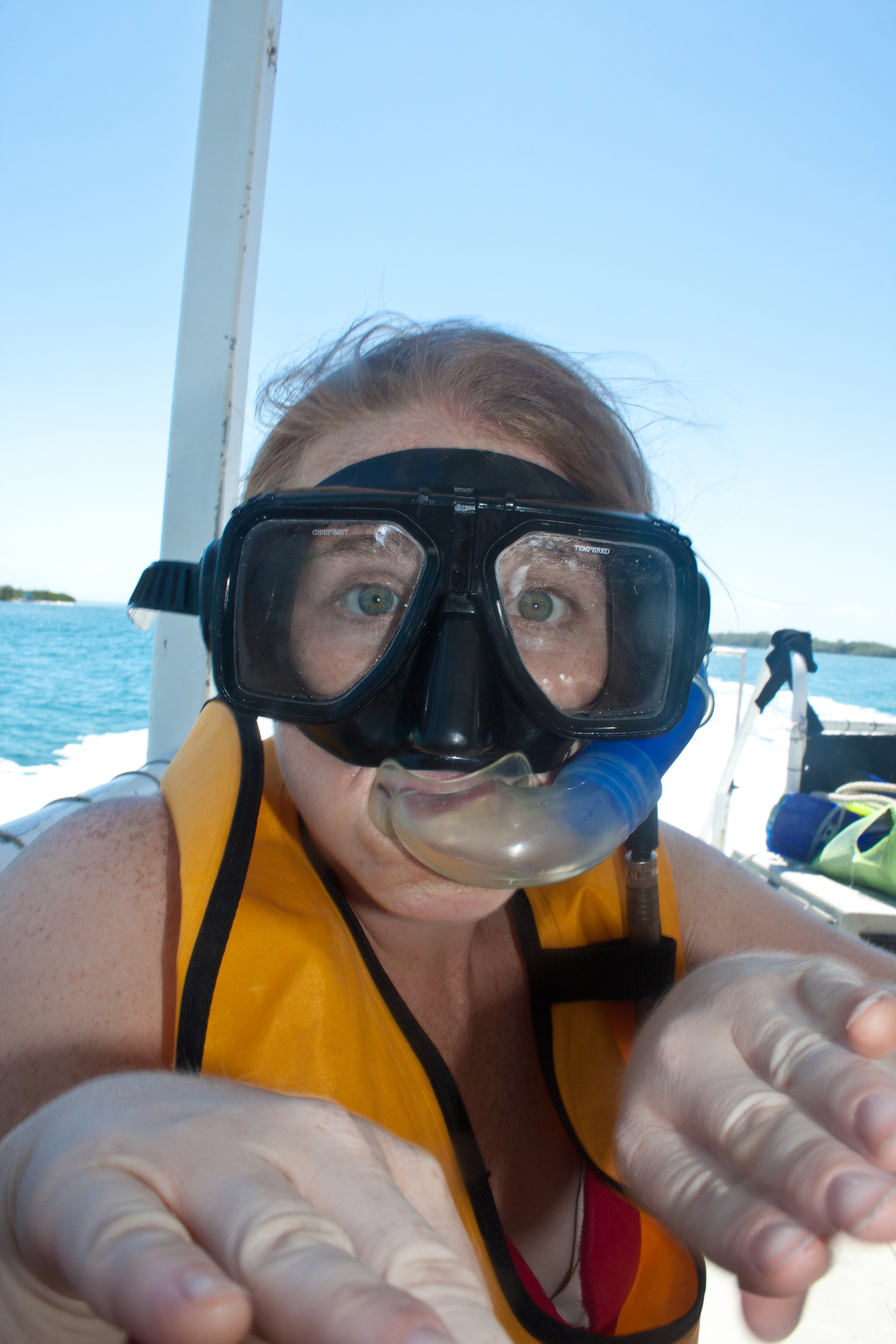 Getting ready to snorkle!