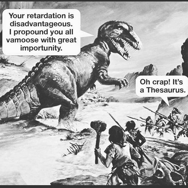 In stitches... Lol Theasurus... #dinosaur #dinomite #lol