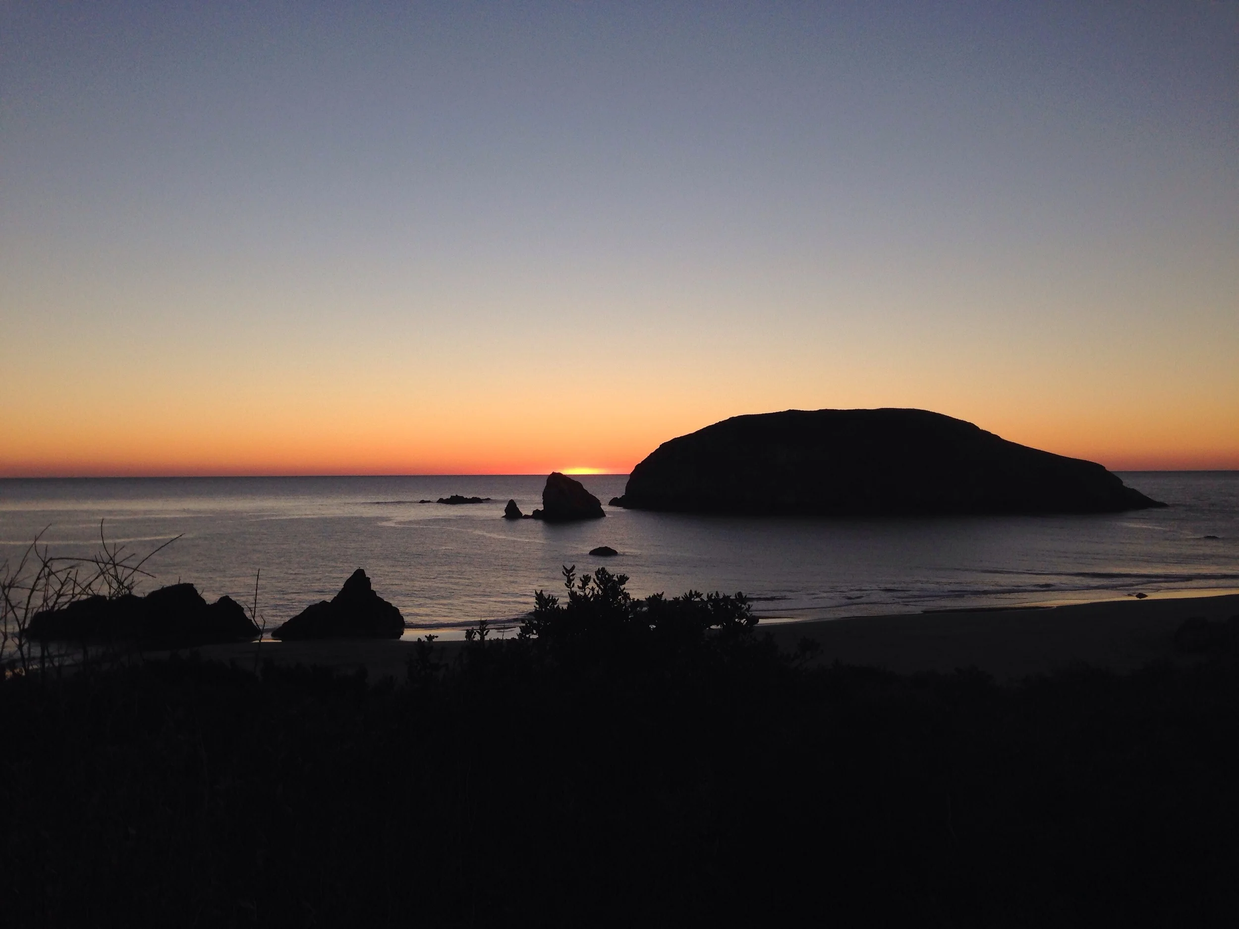 Sunset on the southern Oregon coast