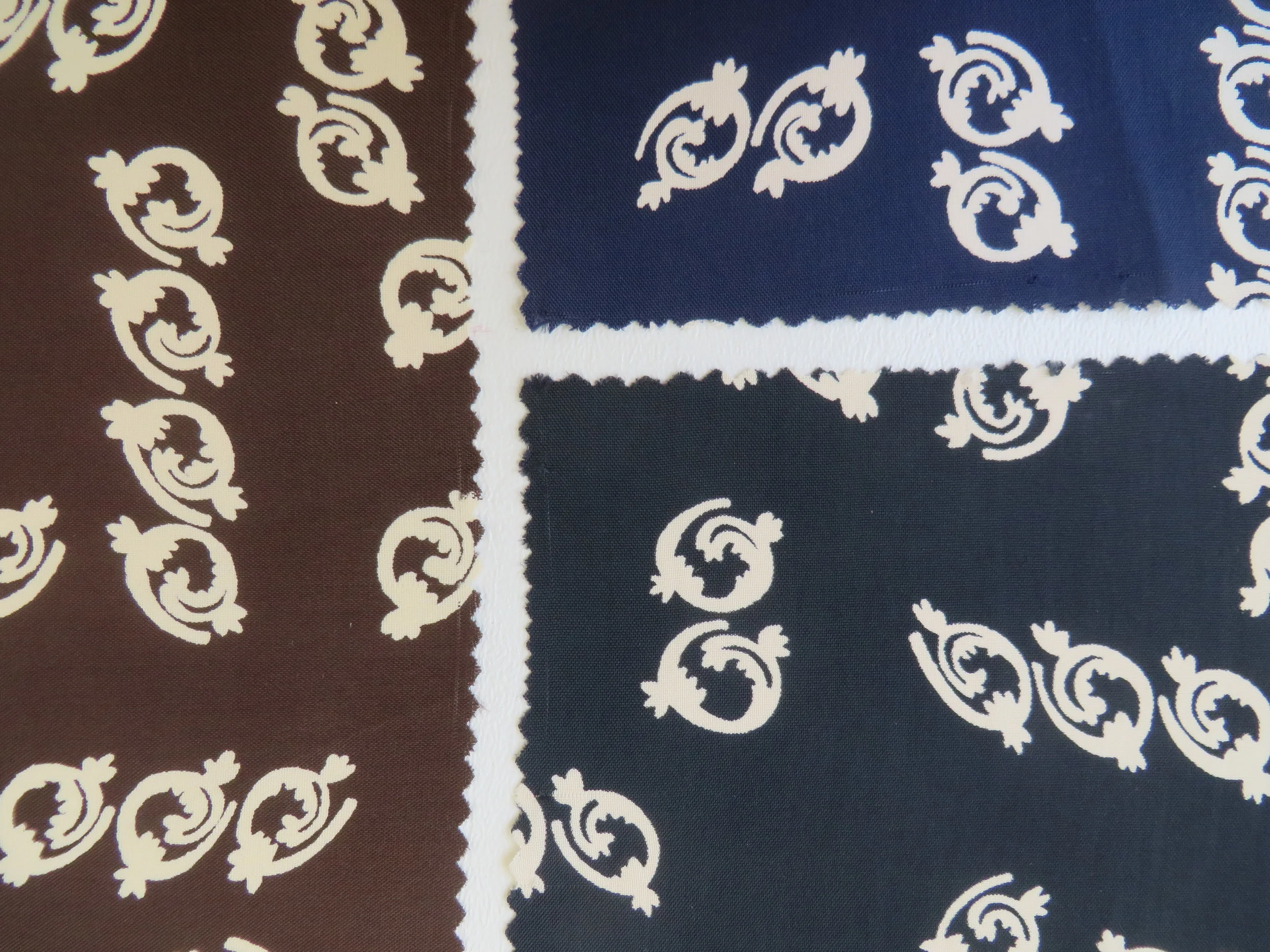 Silk fabric samples - c. 1930's - 1940's