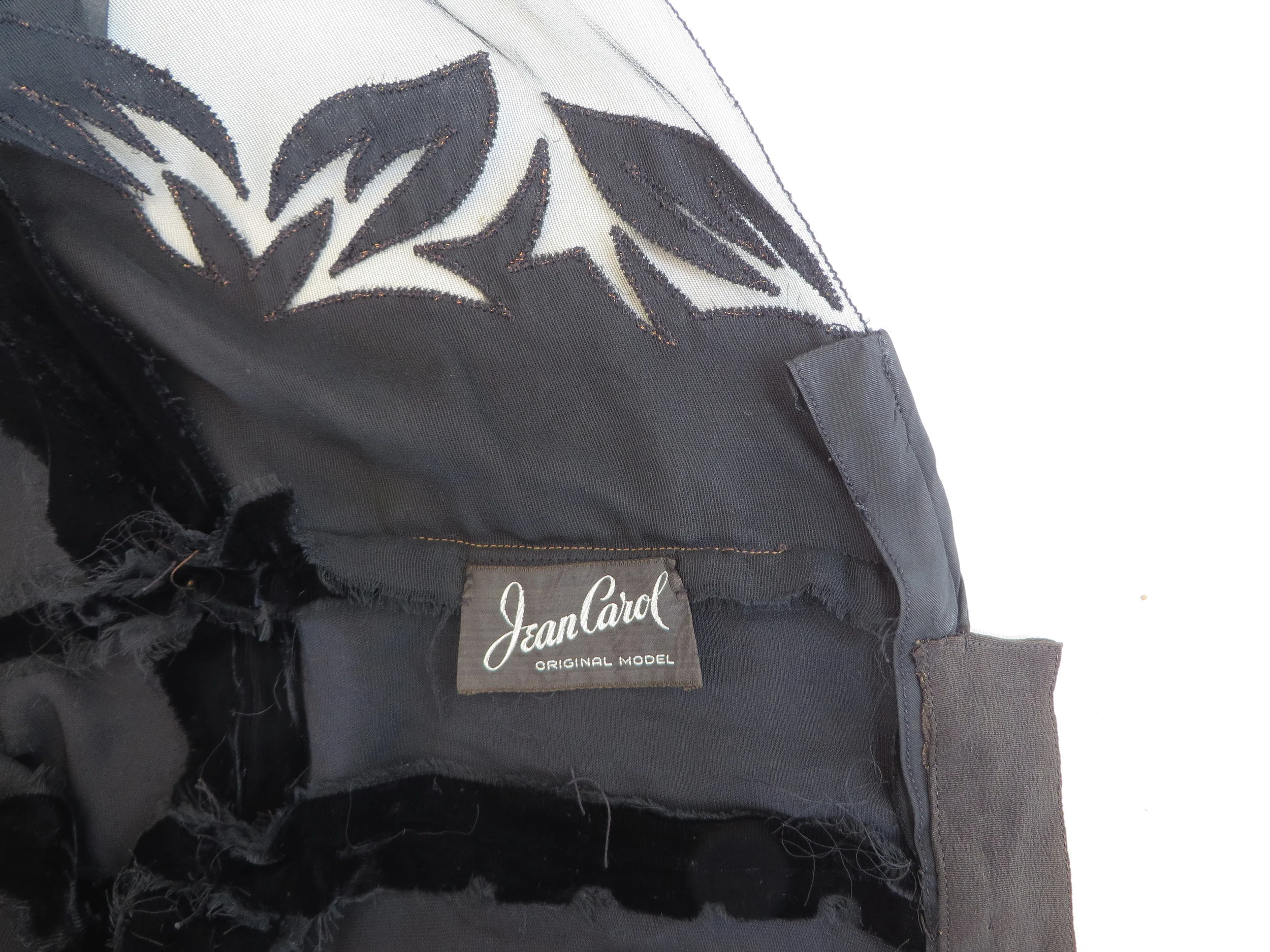 Vintage 1930's - 1940's velvet gown by Jean Carol, coming soon