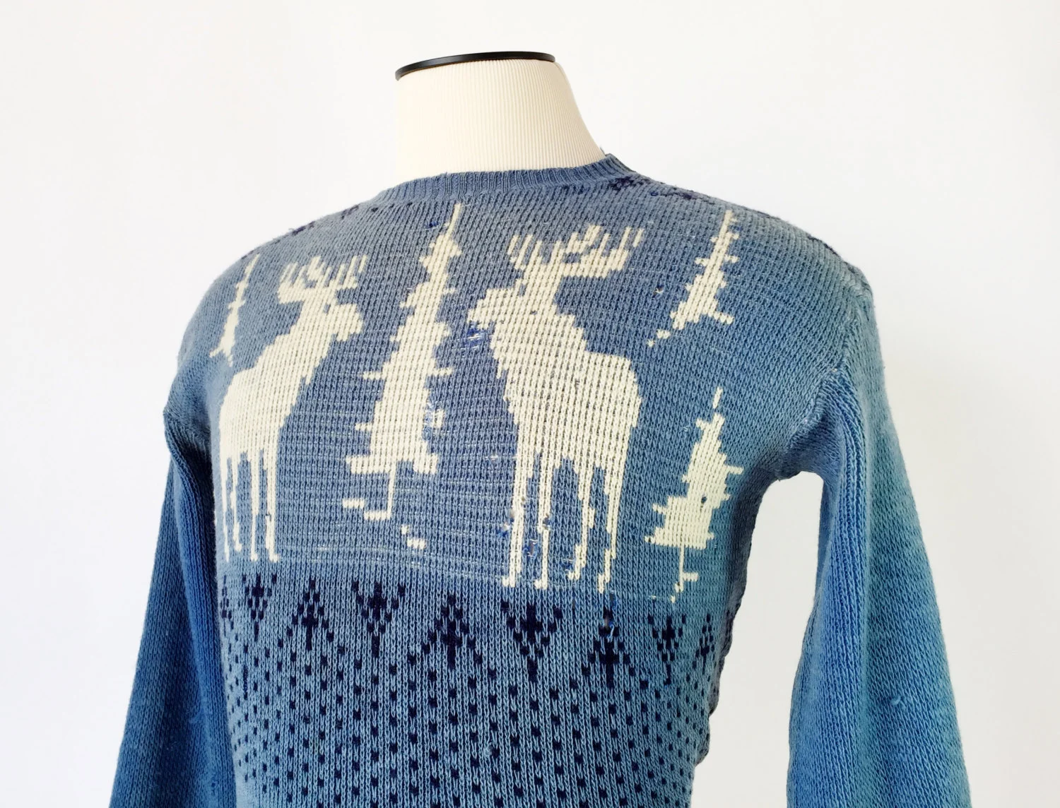 Men's 1940's Novelty Ski Sweater