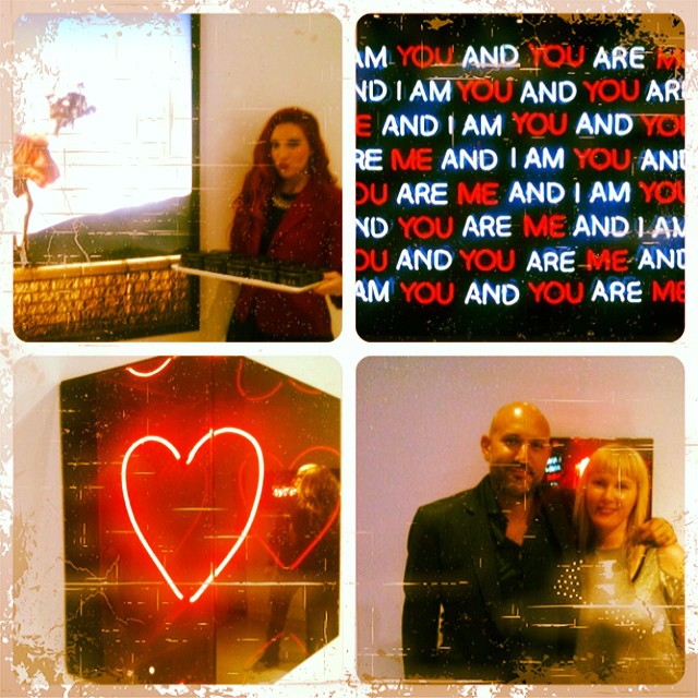 Rochelle with gallery owner Steph Sebbag, and Alegra from Jane Owen PR serving up the love !