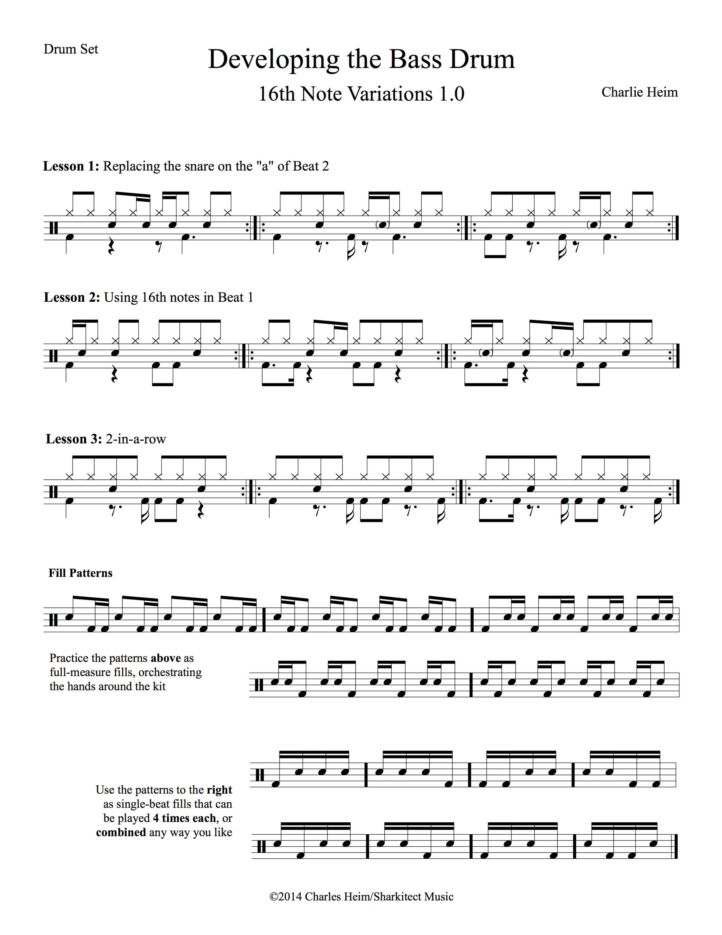 Developing the Bass Drum v.1