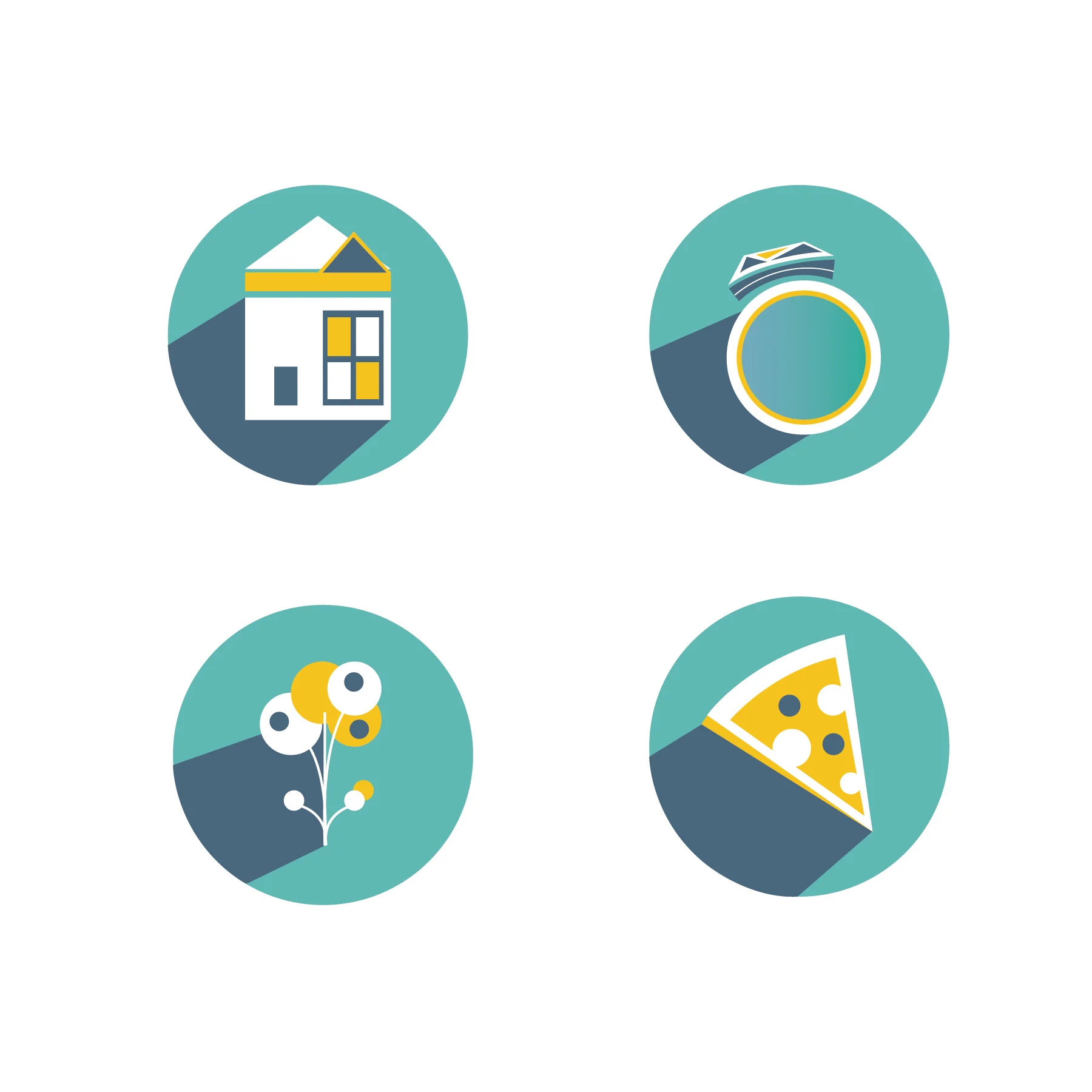 A different icon style for their additional print invites. 