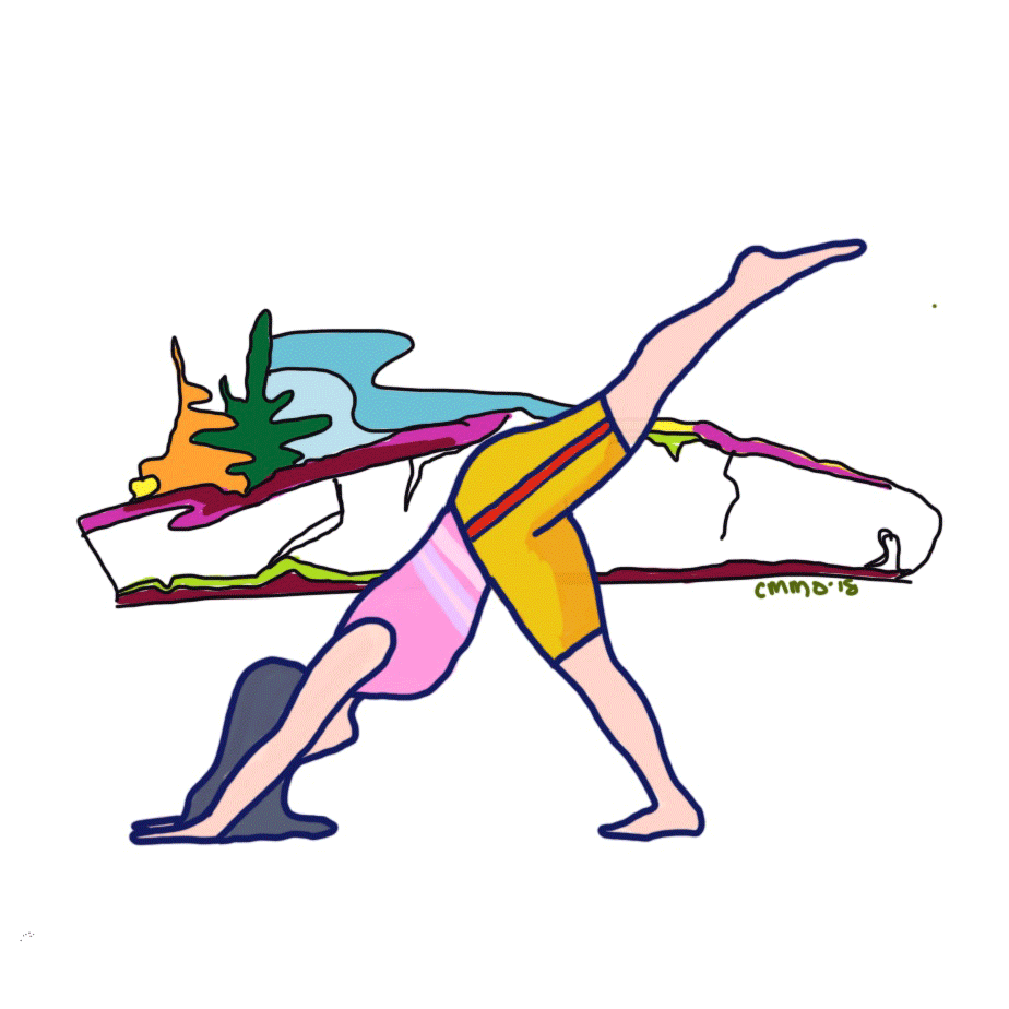 gunks, camping, and handstands. // my first gif made on the ipad!