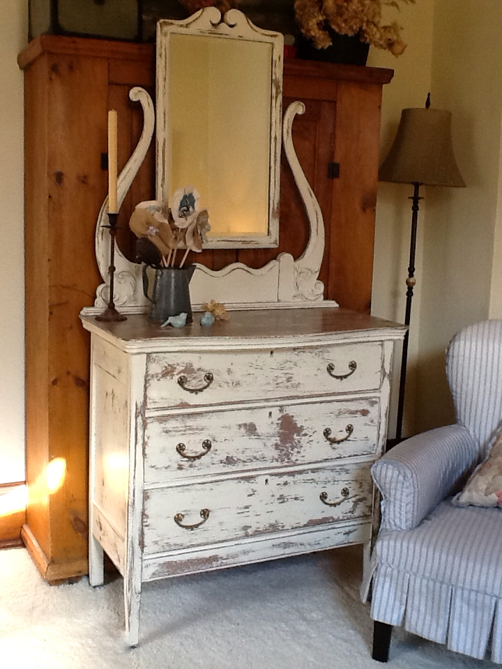 French Country Style Dresser With, Country Style Rustic Dresser
