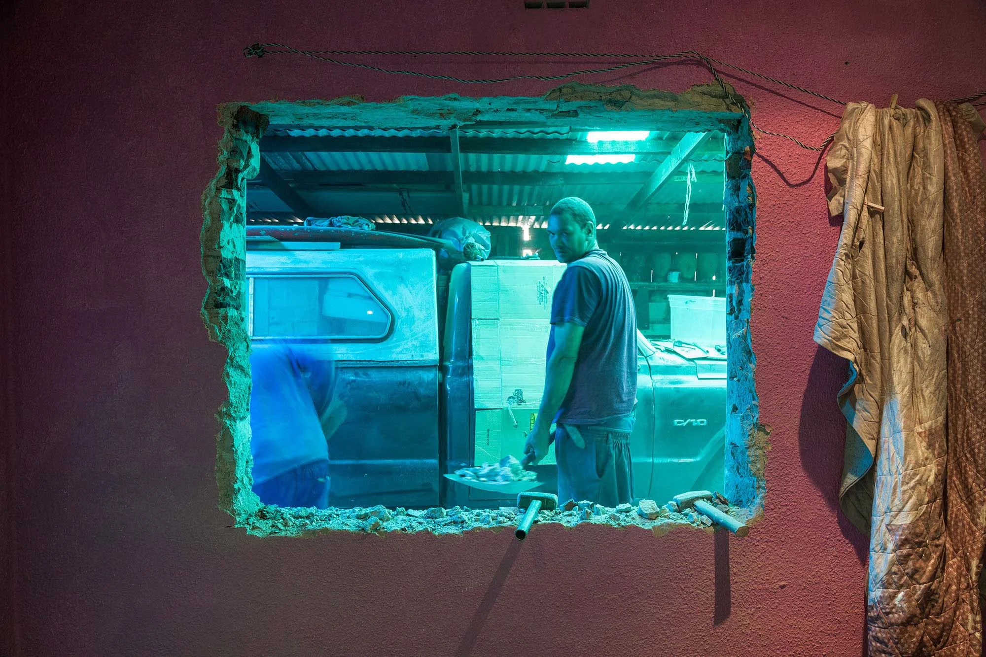 Dennis, Renovating the Bedroom, Lantana Road, Uitsig, 2013