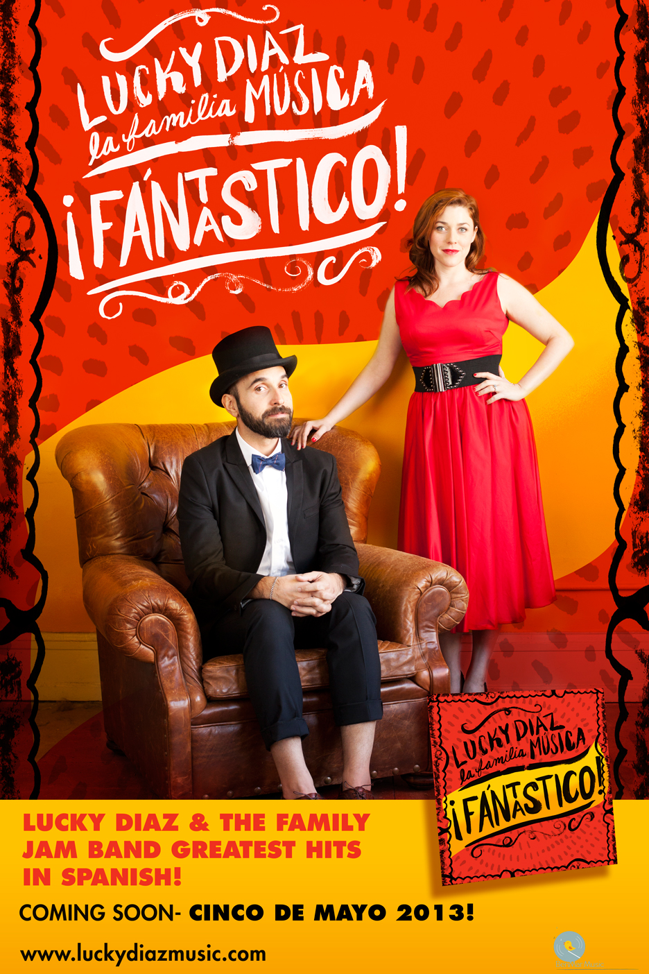 ¡Fantastico!- the new spanish album by Lucky Diaz and the Family Jam Band.Out May 5, 2013