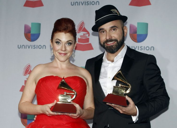 Lucky and Alisha with their Latin GRAMMY's!