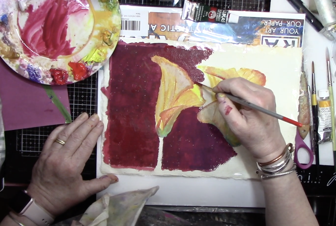 Focus on Learning To: Paint "Gouache Lilies" Episode 5c