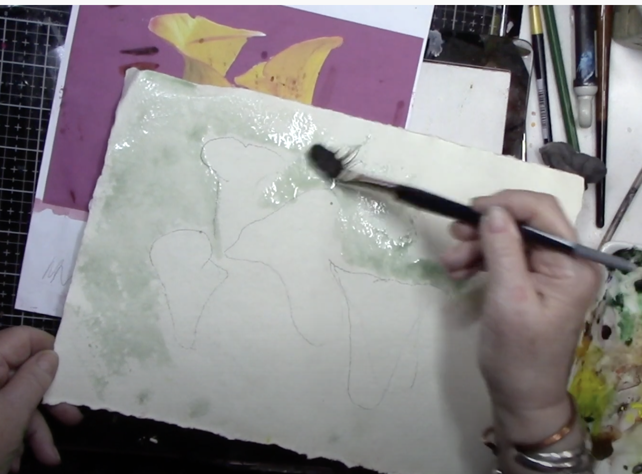 Focus on Learning To: Paint "Commando Lilies" Watercolor Episode 6a