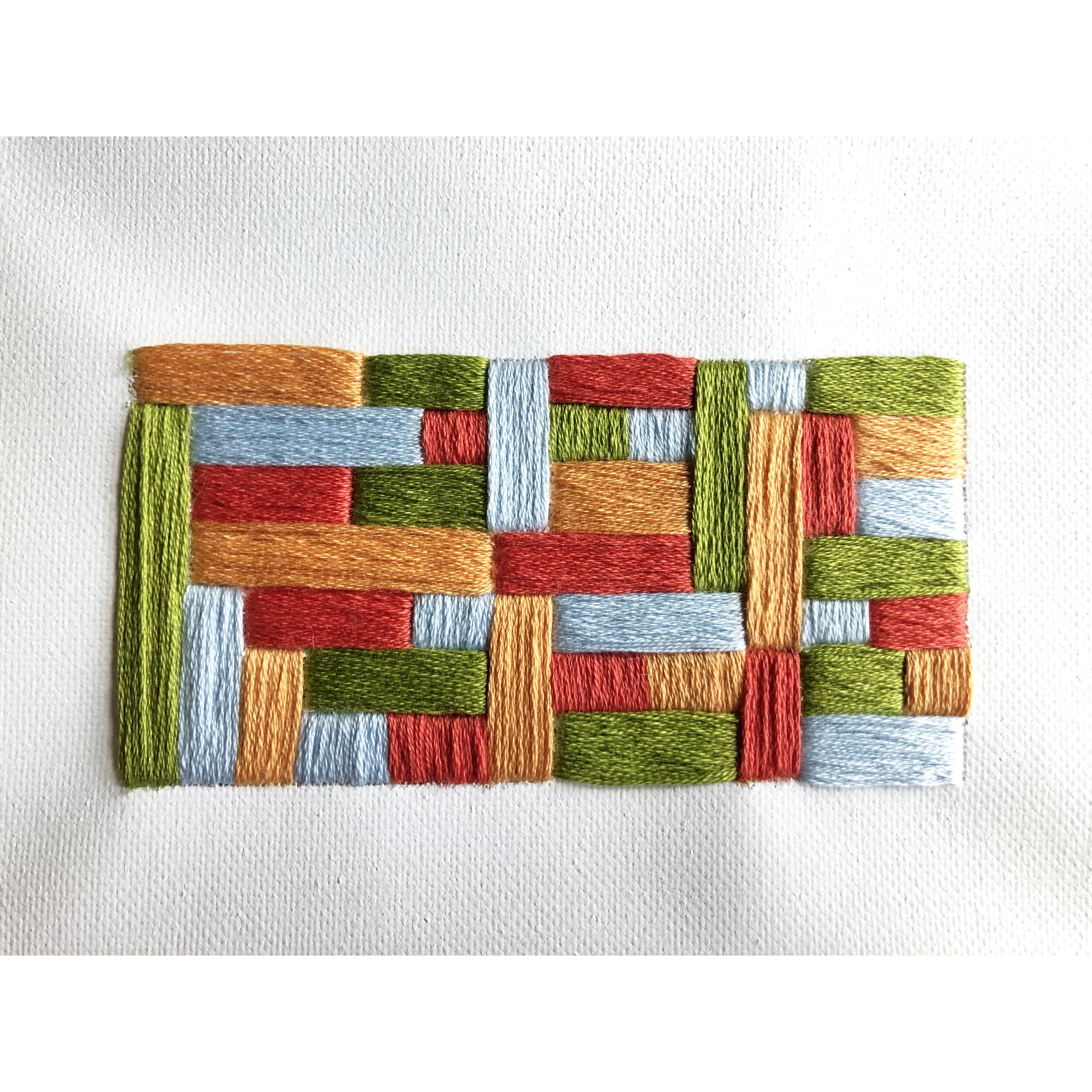 Patterned Rectangle Embroidery