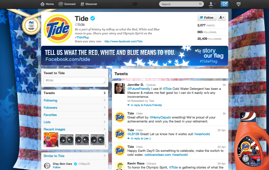 Twitter profile 