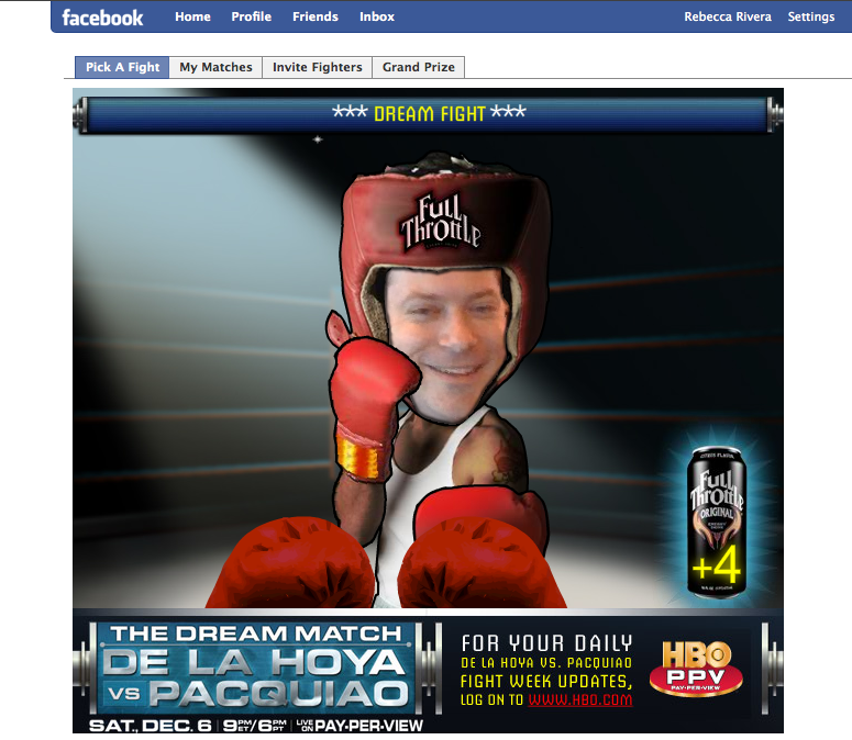 HBO Boxing PPV Facebook app - screen 2
