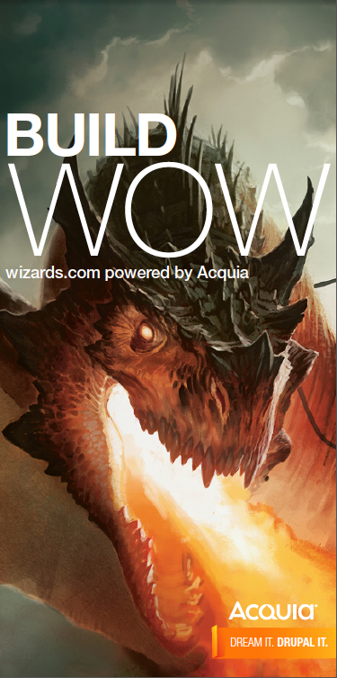 Acquia Tagline, Poster Series "Wizards videogame"