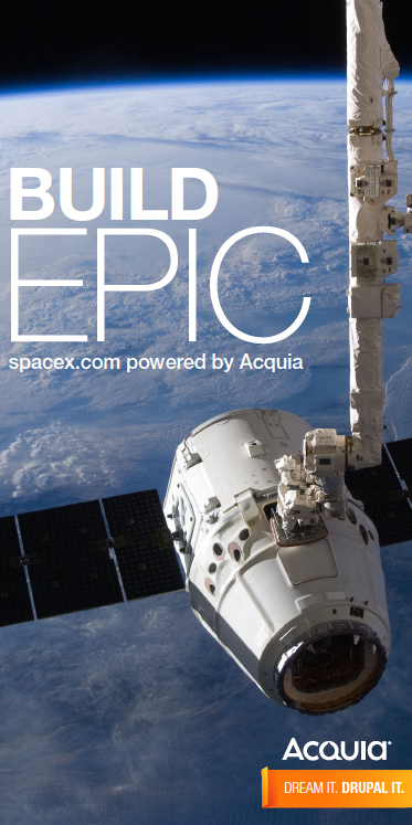 Acquia Tagline, Poster Series "Space X"
