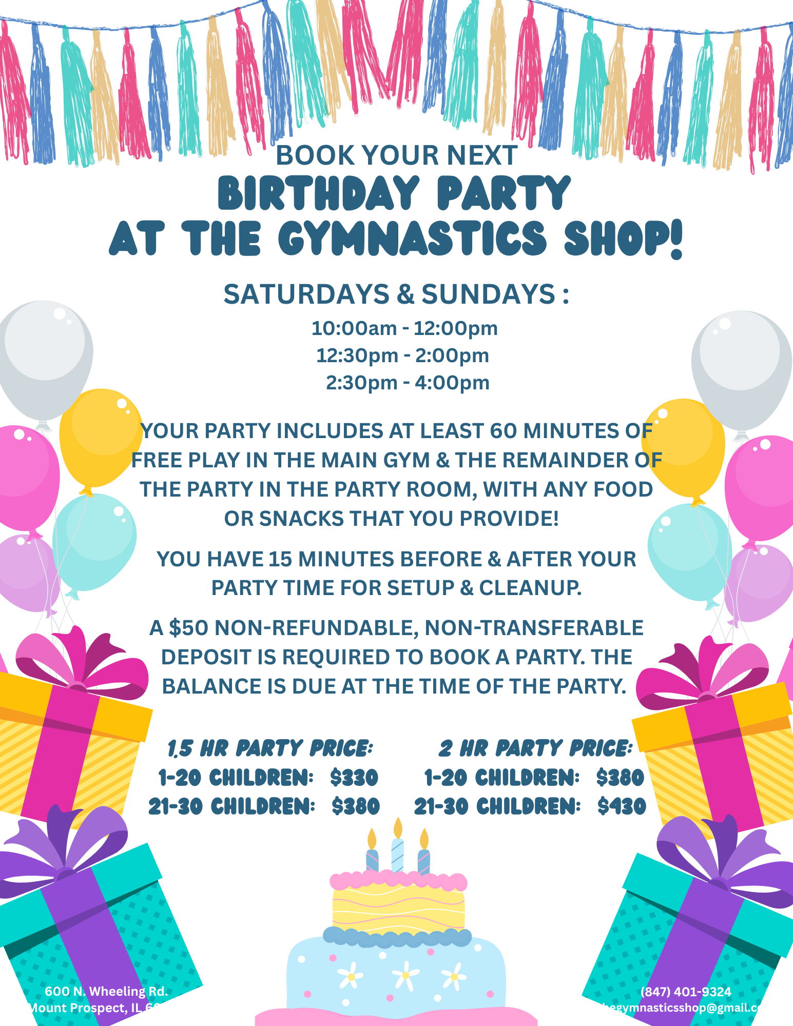 Summer Schedule: 6/6-8/16