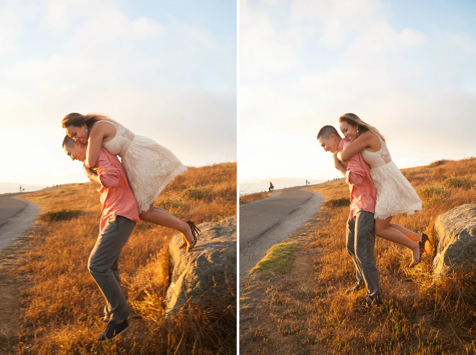 fun modesto engagement