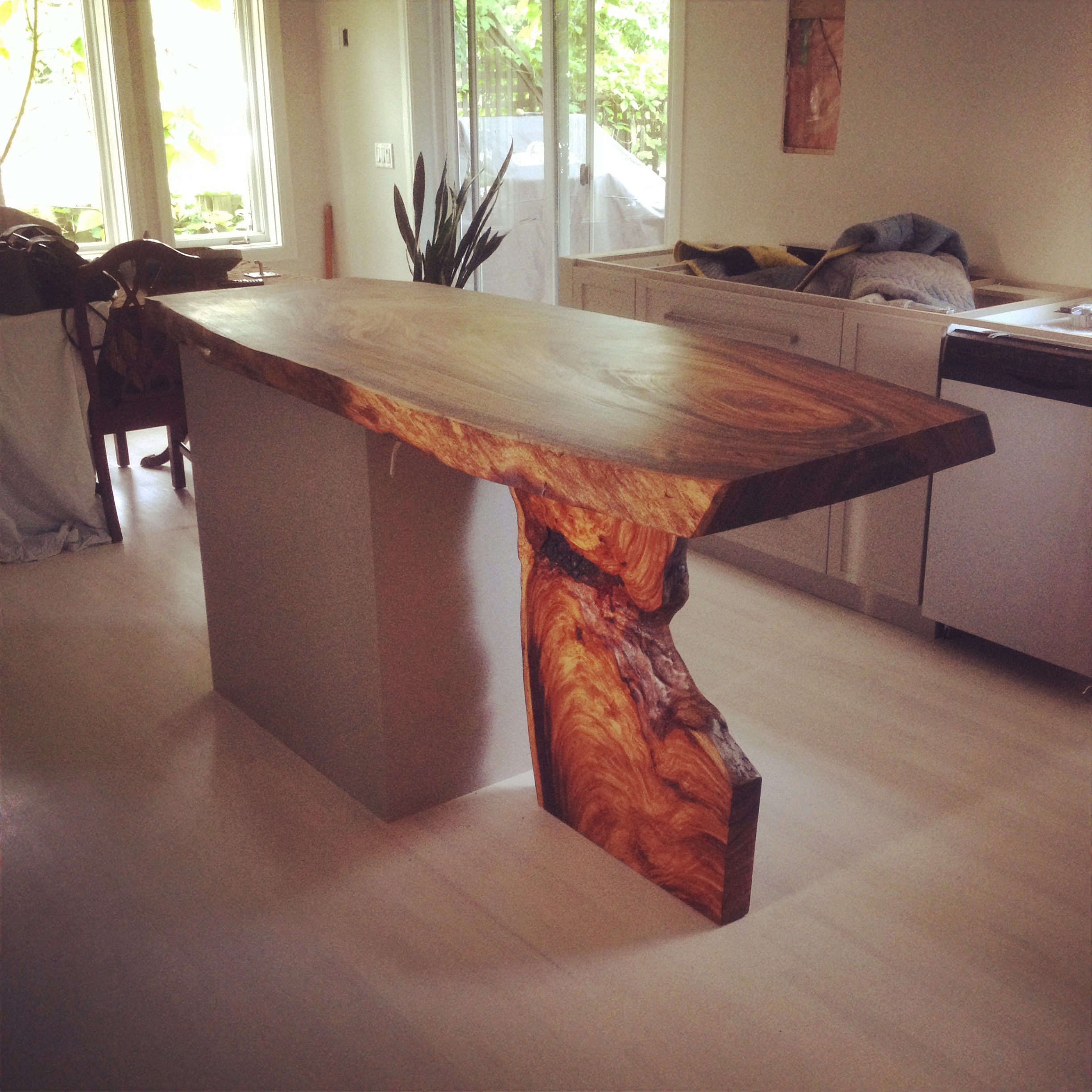 live edge parota countertop