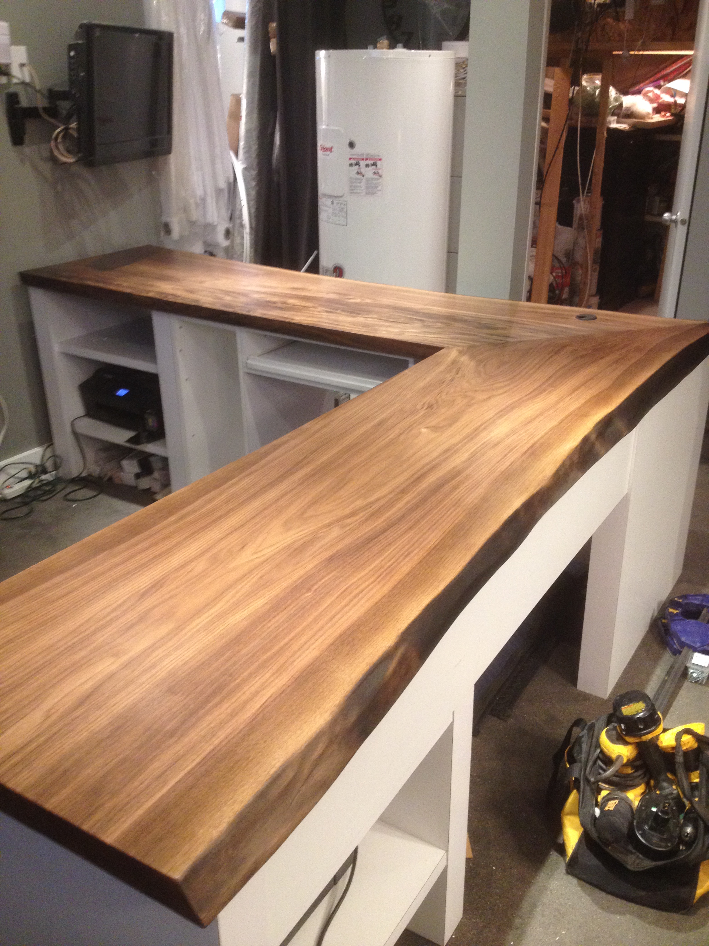 black walnut countertop