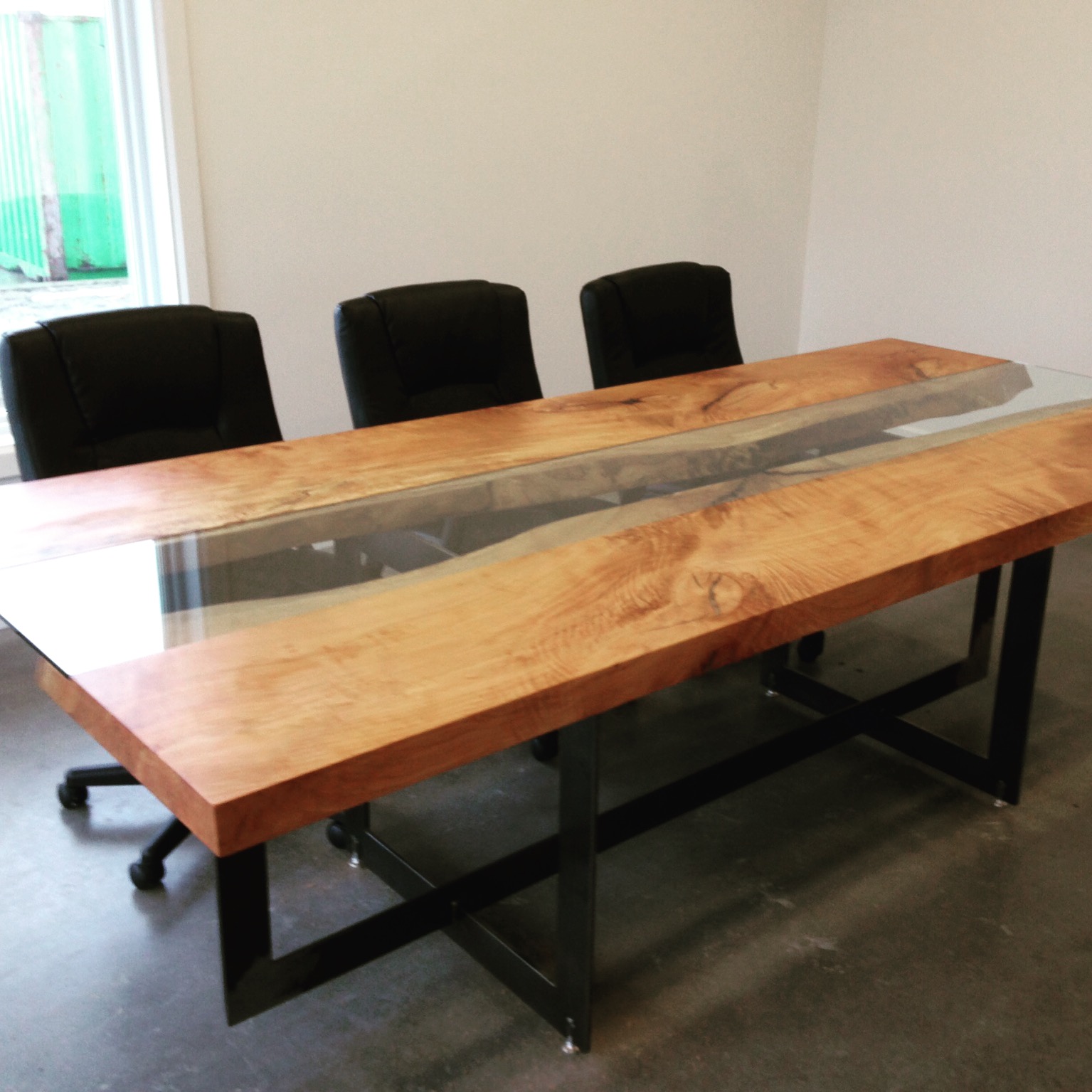 Beech conference table