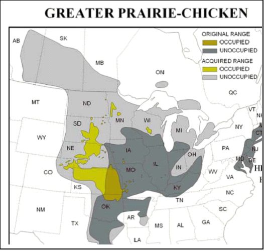 Greater Prairie-chicken Range.