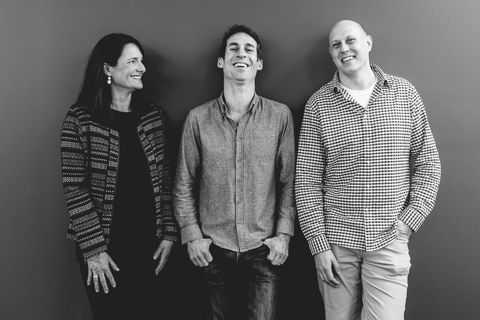 The Workery founders (from left) Delia Timms, Russell Miles and Jeff Bonnes  (Image courtesy Delia Timms)&nbsp;