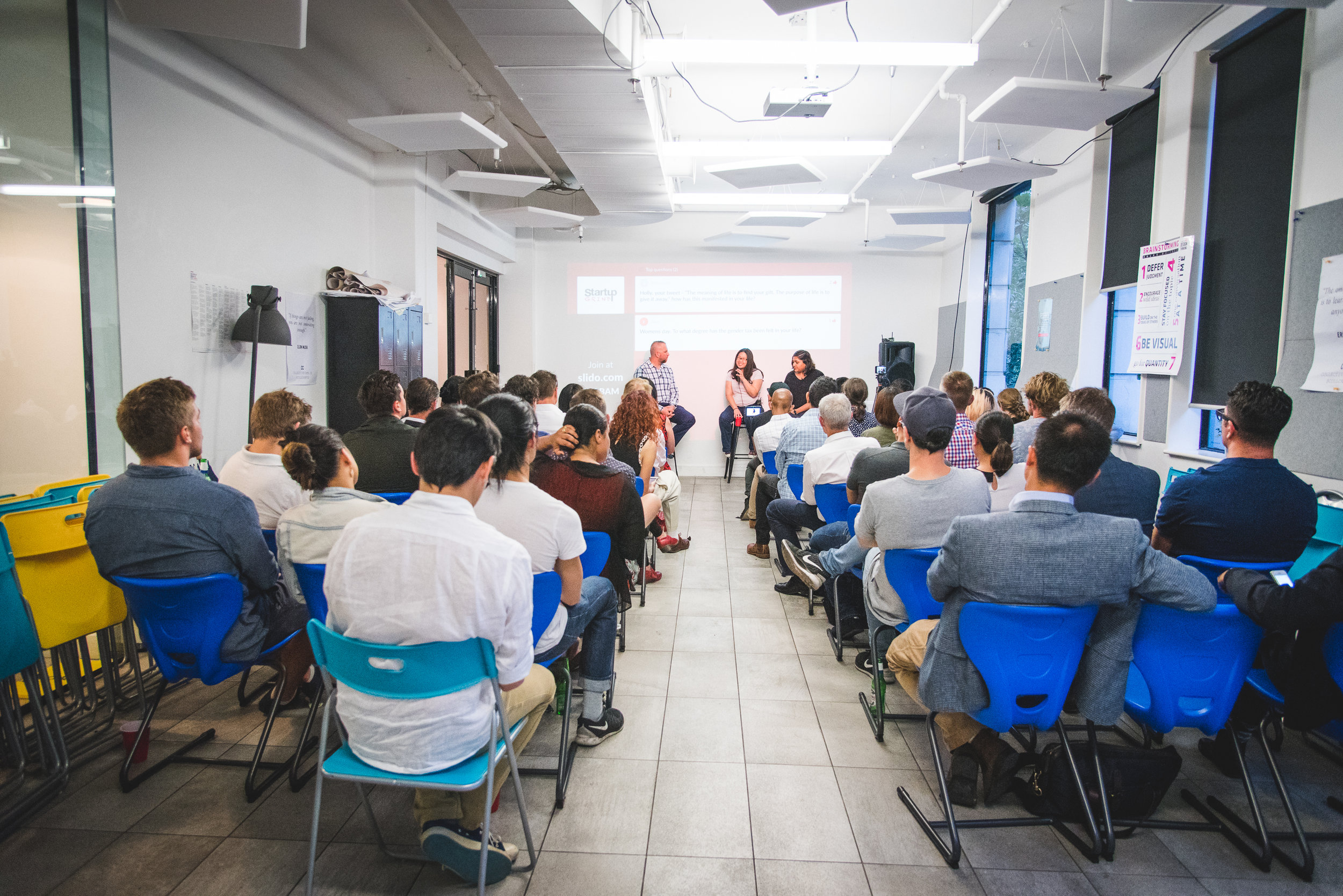 Startup Grind Fireside chat with Holly Liu and Shruti Shah at The Collective Campus, Melbourne &nbsp; (Photo credit: Alyatau Photography)