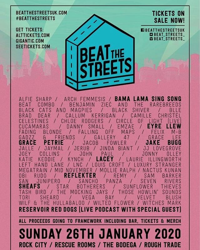 @beat_streets_ on Sunday 26th! Book yourself a cheap room for the night on our website www.igloohostel.co.uk be sure to check out @circle_of_light_notts in between @jakebugg and @bamalamasingsonginfl in @rockcitynottingham all ticket proceeds go to @