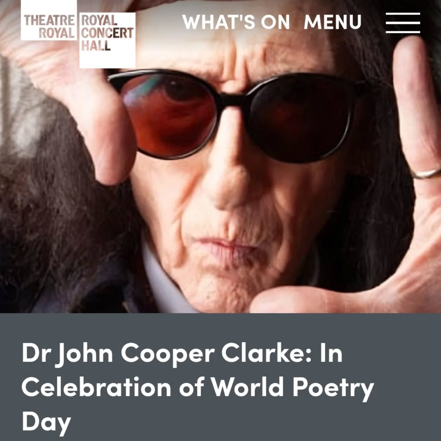 So what brings you to town? There's something for everyone here and Nottingham has loads of great events on this month including @johncooperclarke and @vanmorrisonofficial at @royalnottingham. Darts premier league and @wweliveuktour at @nottinghamare