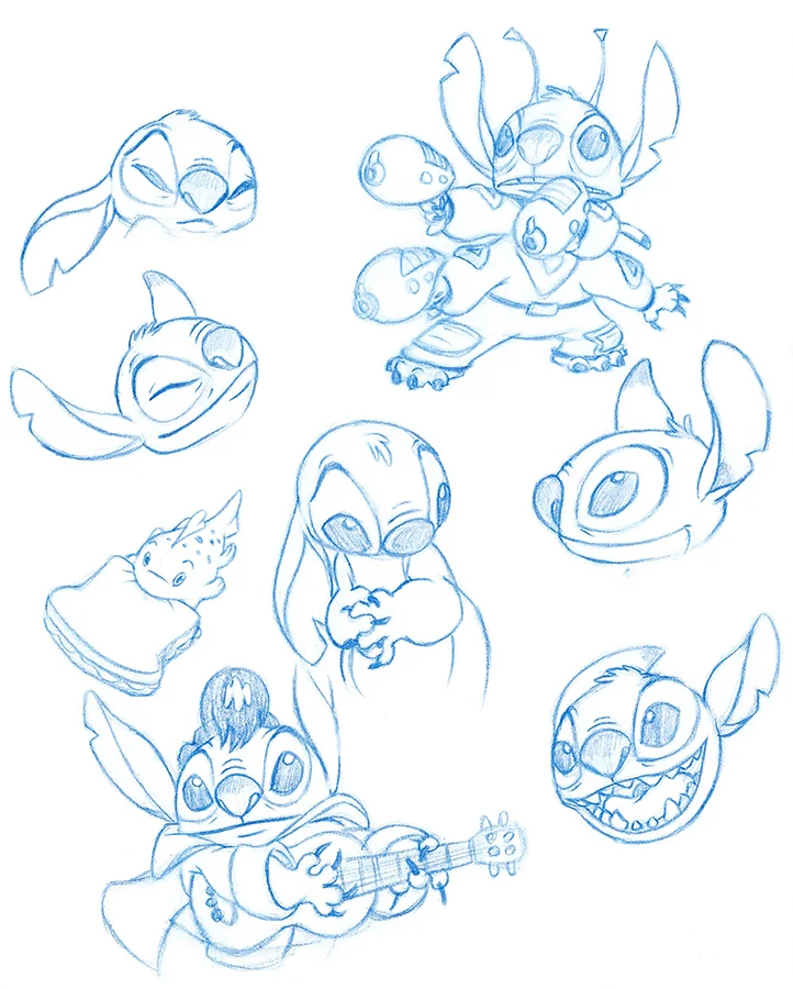 Stitch Character Studies