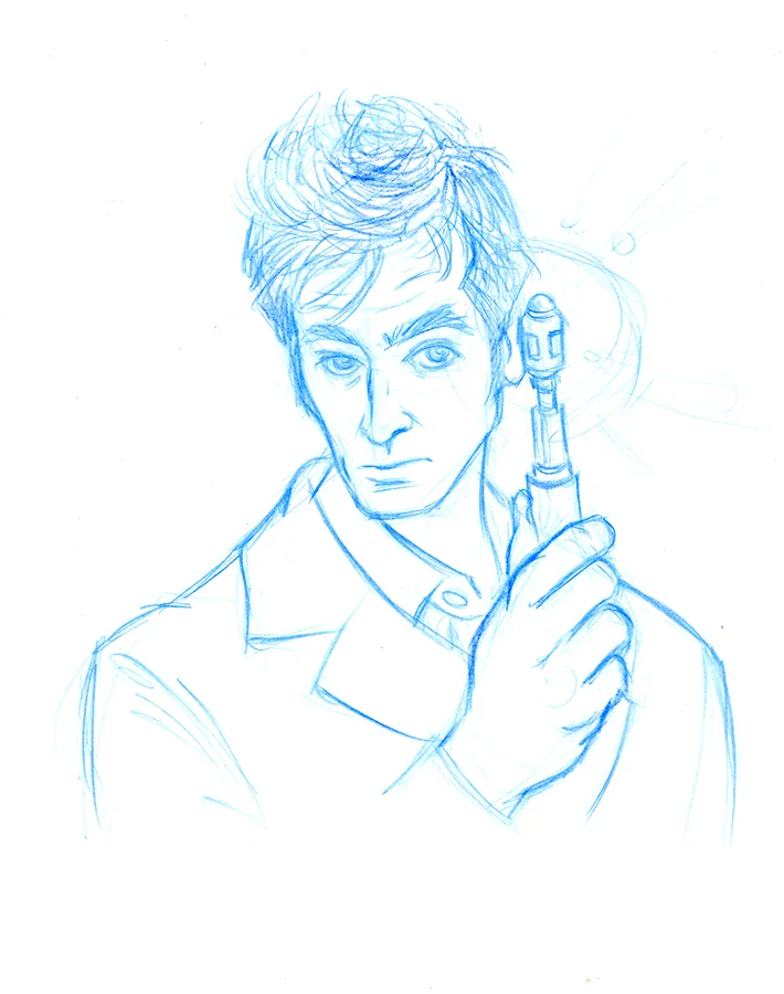 Light it Up Blue Day 11 10th Doctor