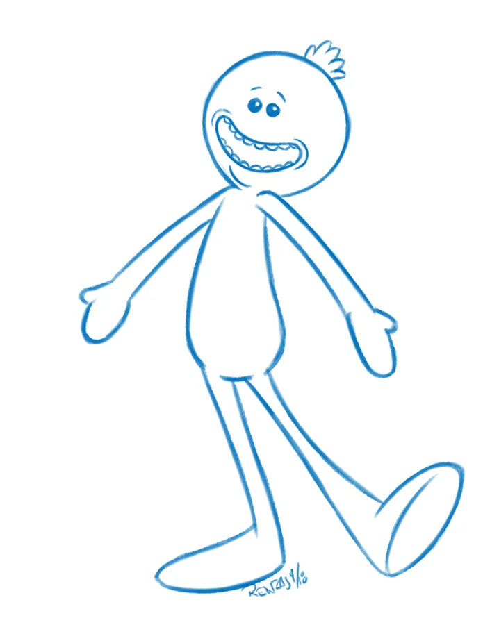 Day 5: Mr. Meeseeks from Rick and Morty