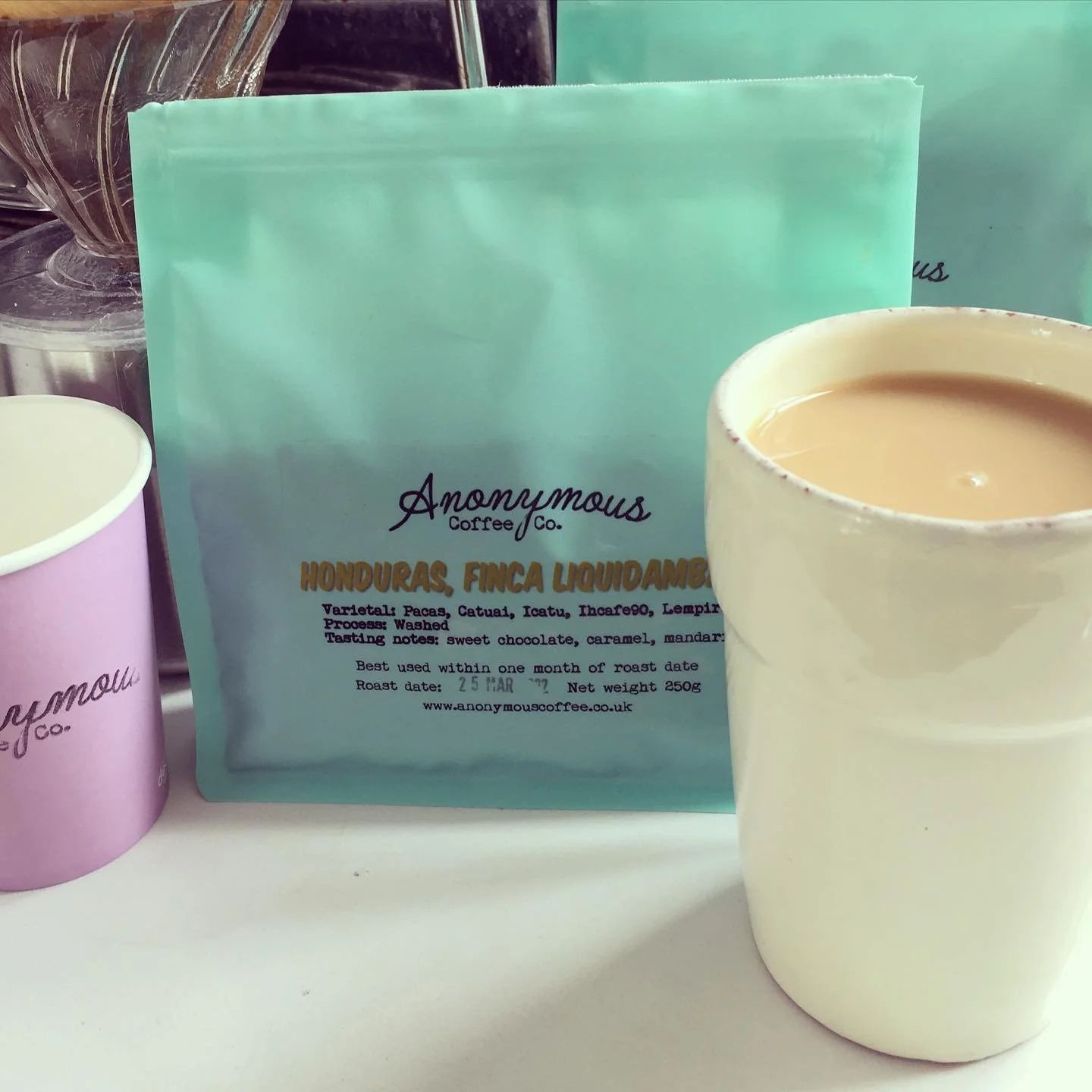 Trying a new @anonymouscoffeeco coffee today. Got to keep life exciting right? And this Honduras Finca Liquidambar is gorgeous. Smooth and easy with a little surprise that keeps you wanting more. 

Tasting notes are bang on: sweet chocolate, caramel,