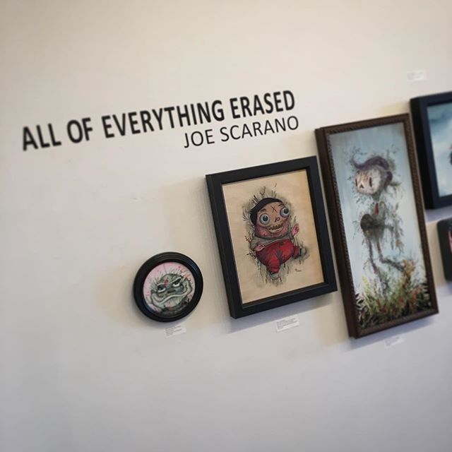 The show opens tonight at 6PM! Come by and check it out if you’re in #ABQ.
Huge thanks to my wife @marci.kim for helping me ship it all out on time and generally for being awesome and fun to be around.
#strangerfactory #joescarano #allofeverythingerased #popsurrealism #lowbrowart #artgallery #johnpaulgutierrez