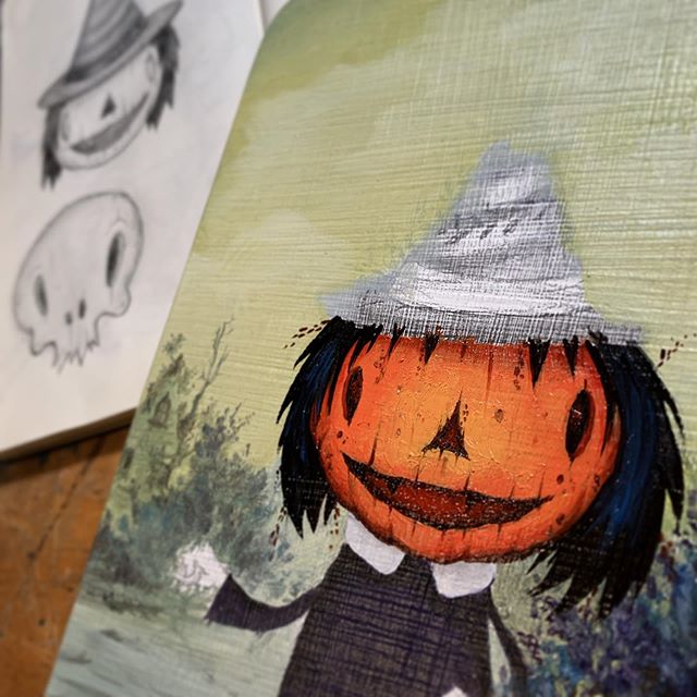 Finishing up this creep for #bewitching @strangerfactory #halloween #joescarano