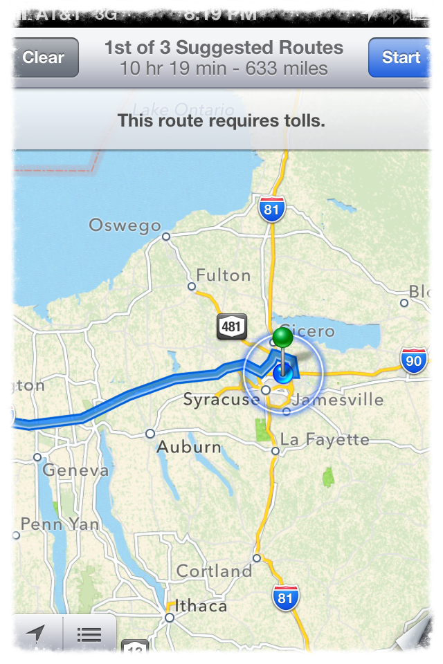 My map for tomorrow-