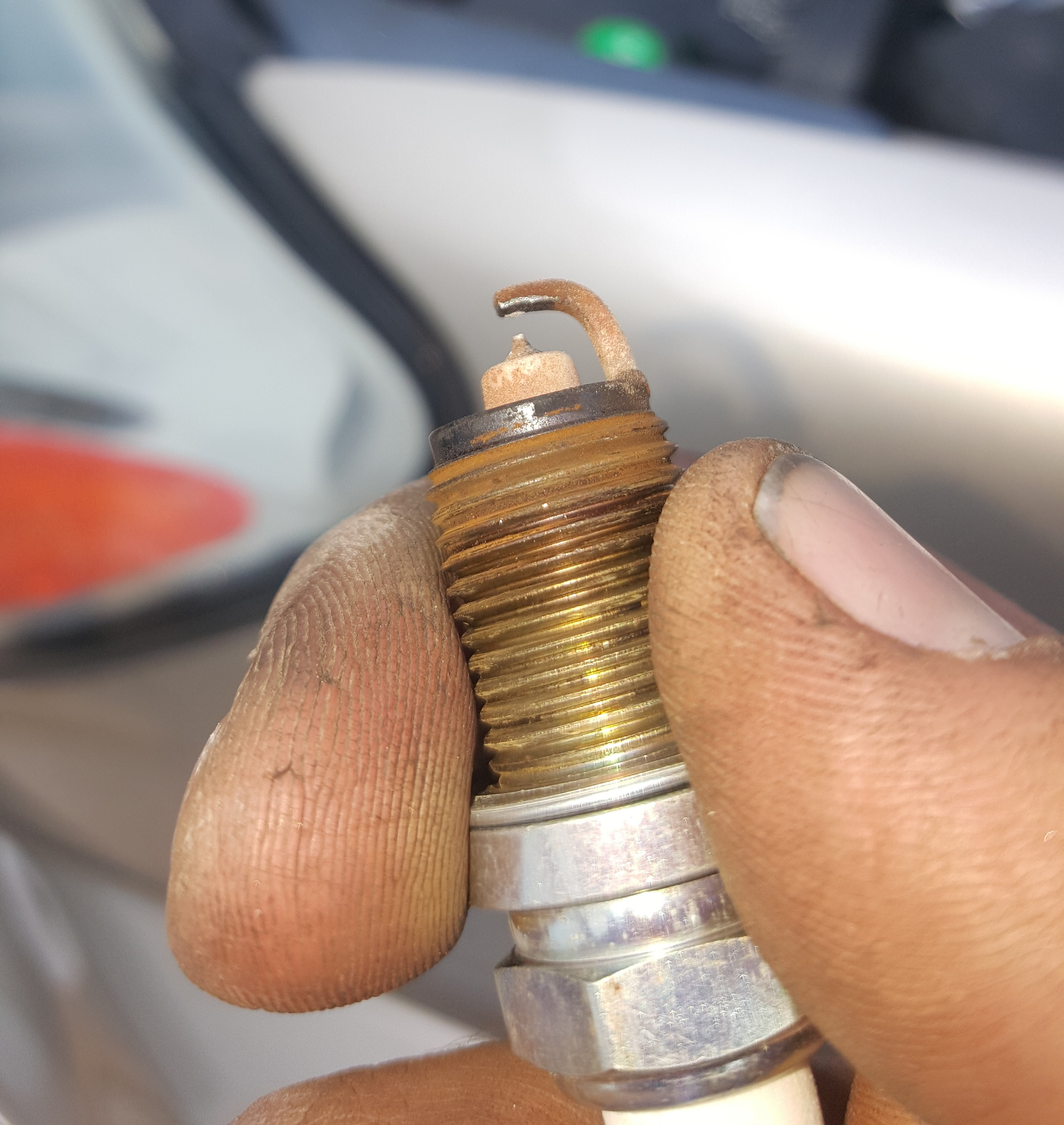 Not bad for original plugs at 133K.