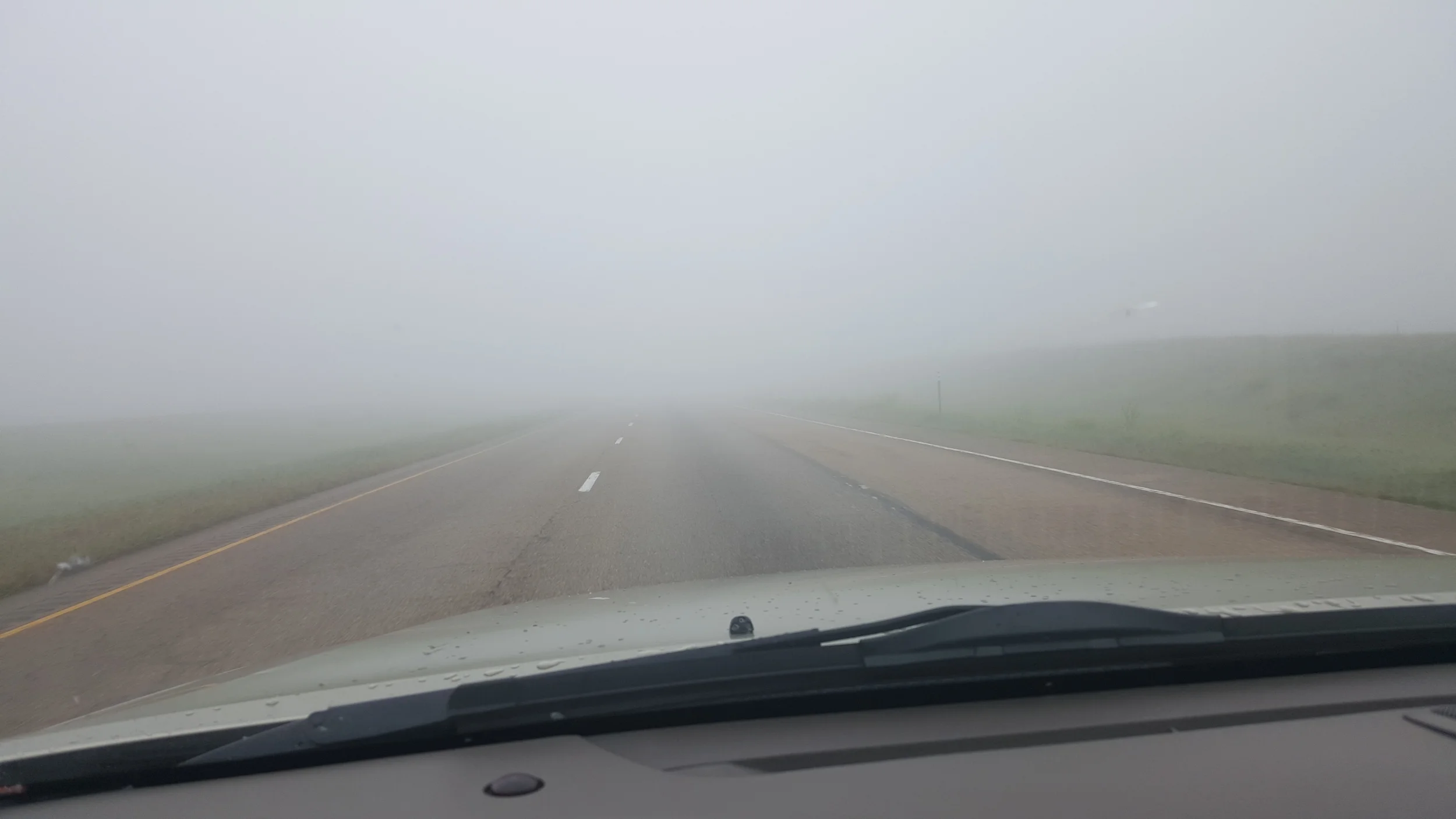 Oklahoma was rain, Texas was fog and New Mexico was wind. 