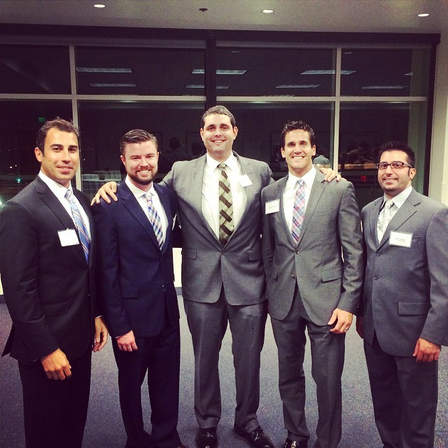 From left: Chapman50 members Jonathon Sanchez (MBA '13), Mike Brown '06, Rob Selway '07 (MBA '09), Brandon Avery '02, and Sam Lahham (MBA '13)
Normal
0
false
false
false
EN-US
X-NONE
X-NONE
/* Style Definitions */
table.MsoNormalTable
{mso-style-name:"Table Normal";
mso-tstyle-rowband-size:0;
mso-tstyle-colband-size:0;
mso-style-noshow:yes;
mso-style-priority:99;
mso-style-parent:"";
mso-padding-alt:0in 5.4pt 0in 5.4pt;
mso-para-margin-top:0in;
mso-para-margin-right:0in;
mso-para-margin-bottom:10.0pt;
mso-para-margin-left:0in;
line-height:115%;
mso-pagination:widow-orphan;
font-size:11.0pt;
font-family:"Calibri","sans-serif";
mso-ascii-font-family:Calibri;
mso-ascii-theme-font:minor-latin;
mso-hansi-font-family:Calibri;
mso-hansi-theme-font:minor-latin;
mso-bidi-font-family:"Times New Roman";
mso-bidi-theme-font:minor-bidi;}