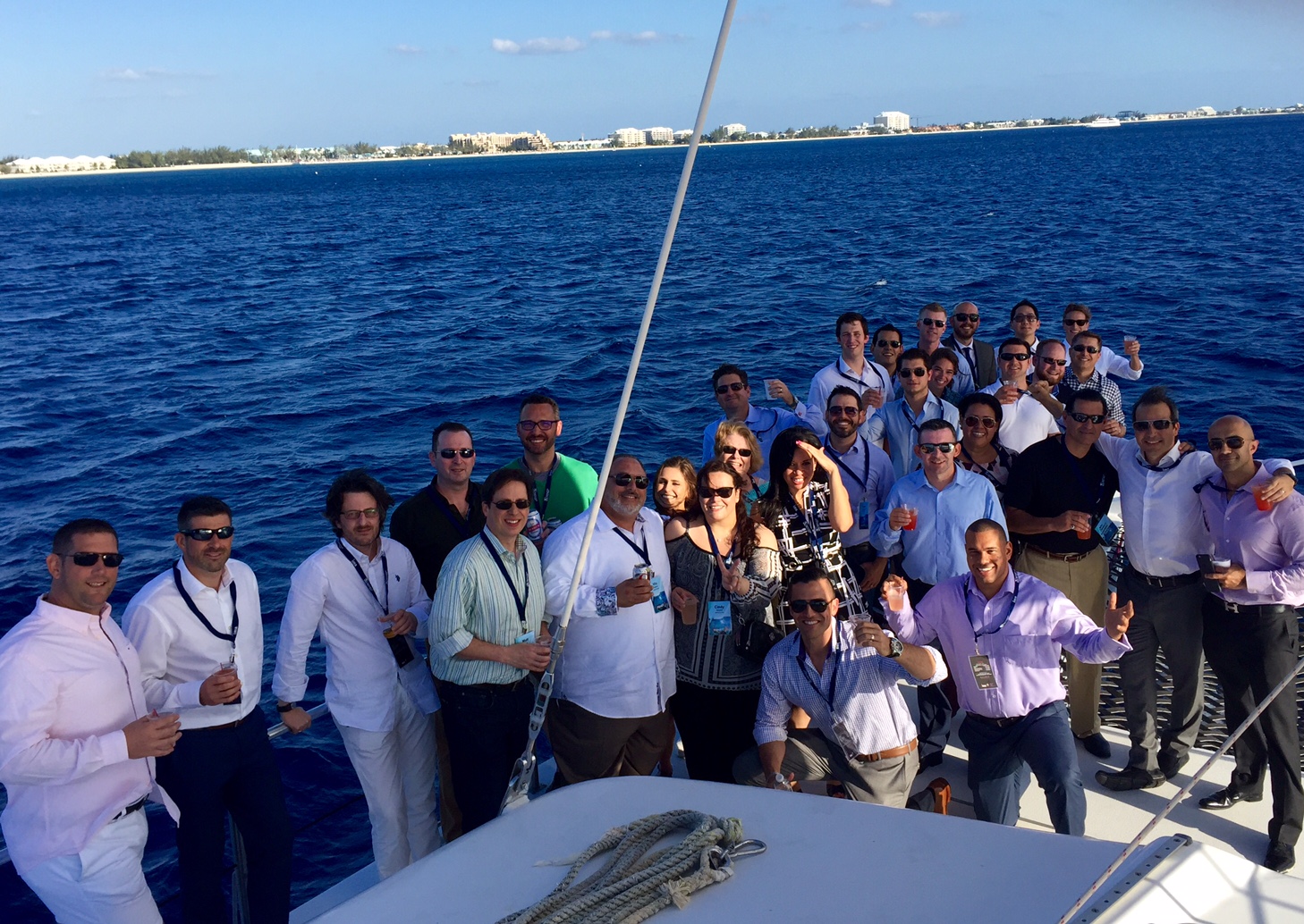 chapman50 members mike matuz '07, kneeling in front, sinan kanatsiz '97 (M.A. '00), second from the right