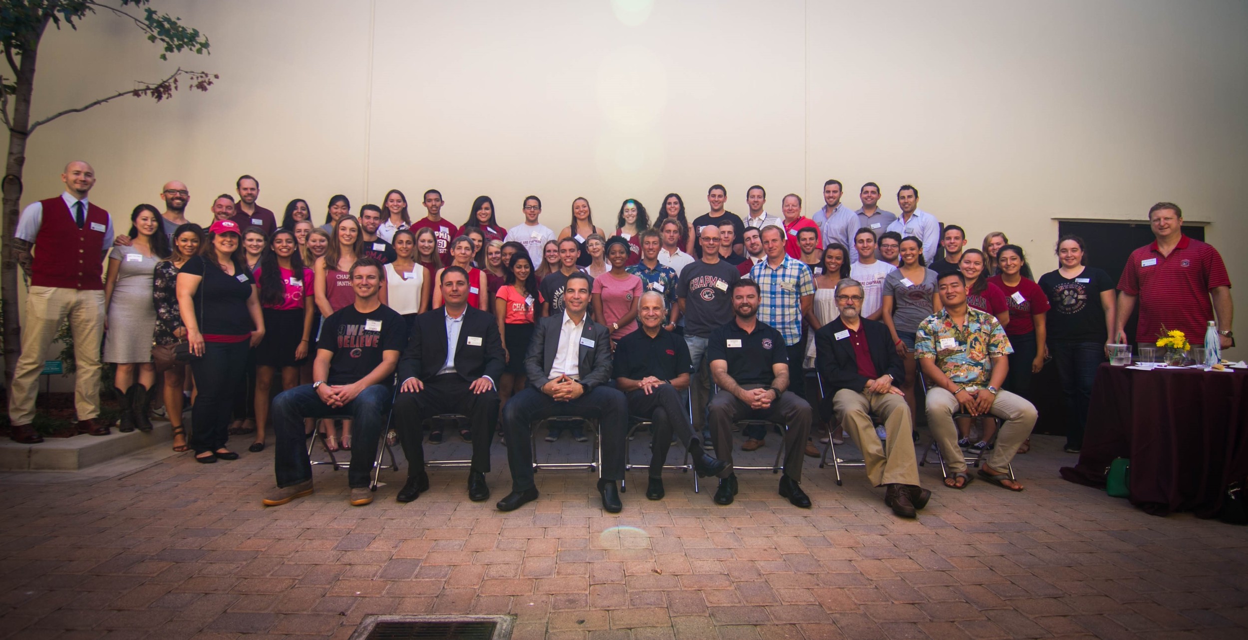 Chapman50 student scholars and members network in October 2015.